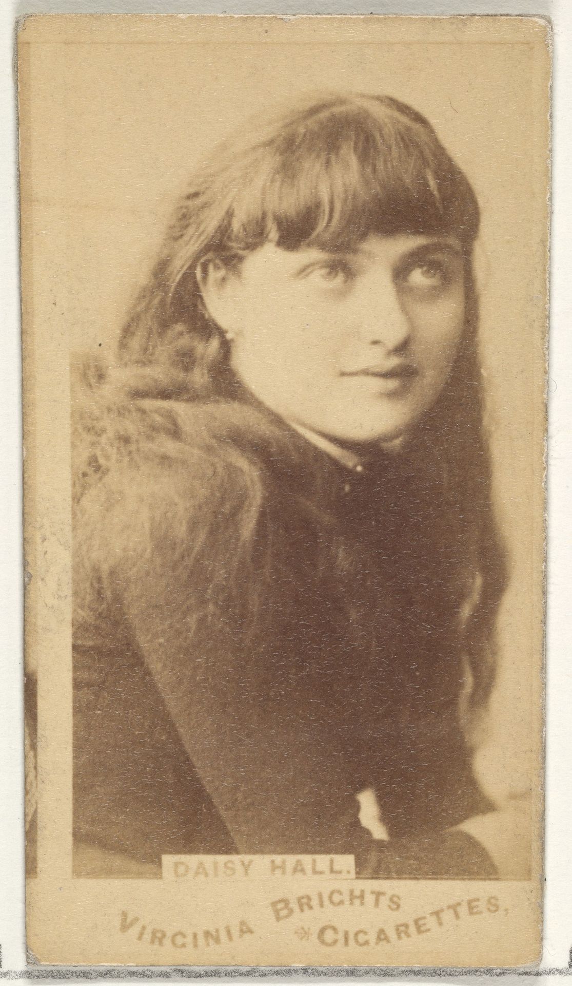 Daisy Hall, from the Actors and Actresses series (N45, Type 1) for Virginia Brights Cigarettes by Allen & Ginter