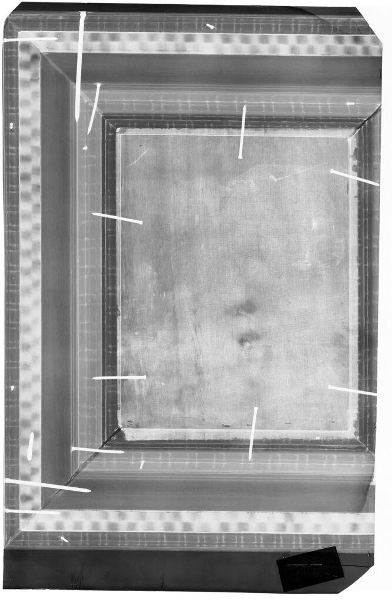 X-radiograph(s) of "Drinker" by Artist of original: David Teniers II