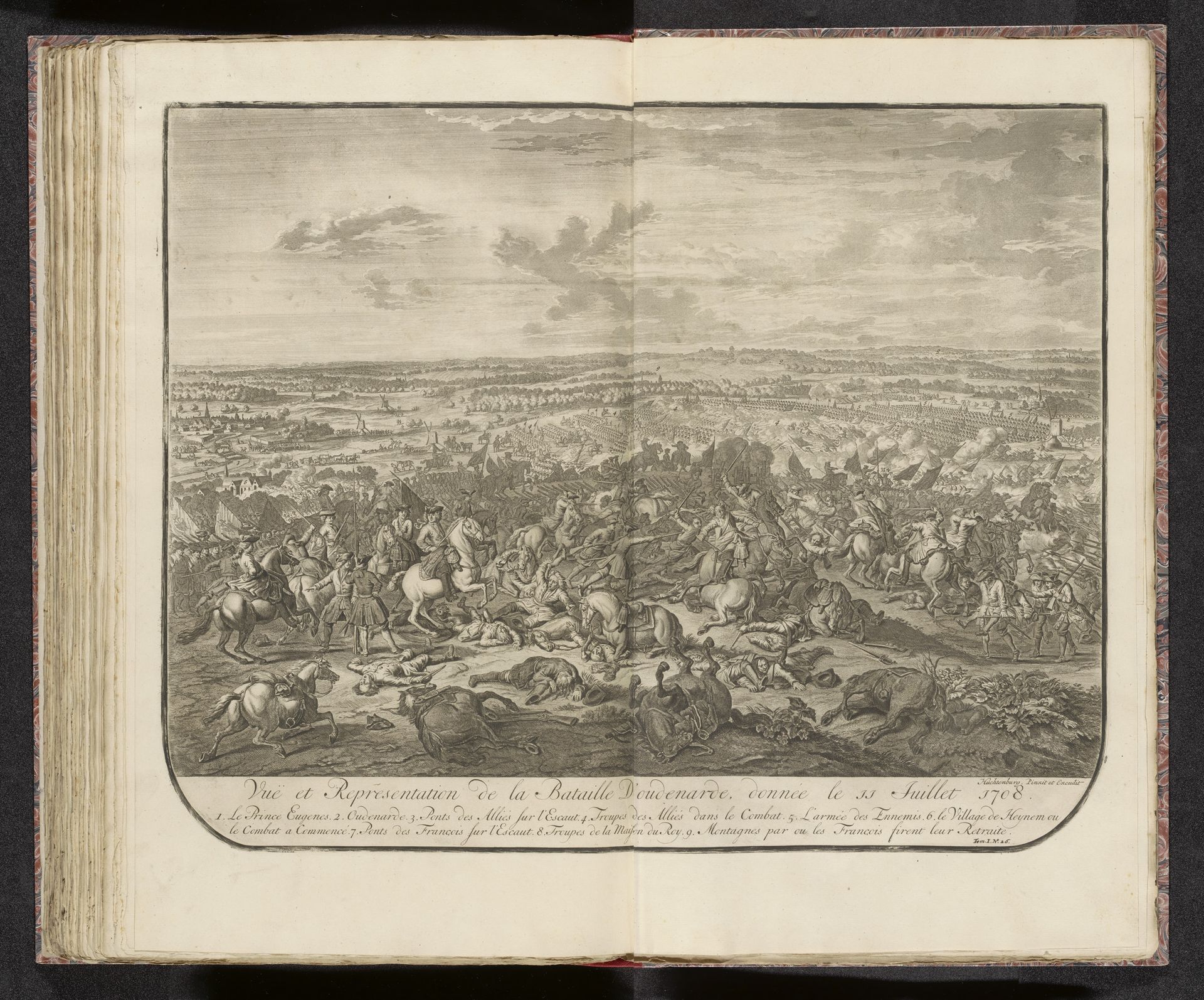 Slag bij Oudenaarde, 1708 by Jan van Huchtenburg