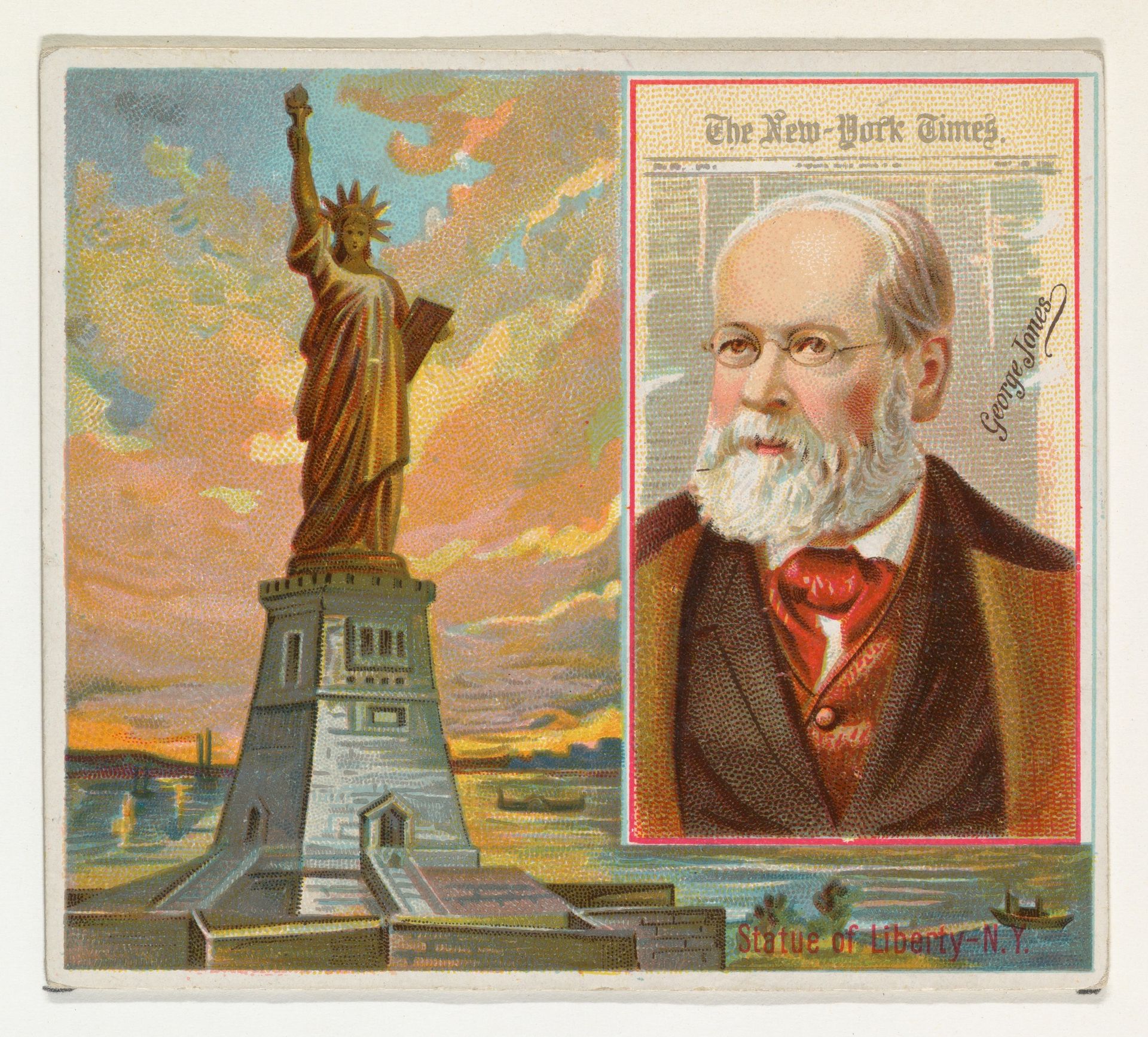 George R. Jones, The New York Times, from the American Editors series (N35) for Allen & Ginter Cigarettes by Allen & Ginter