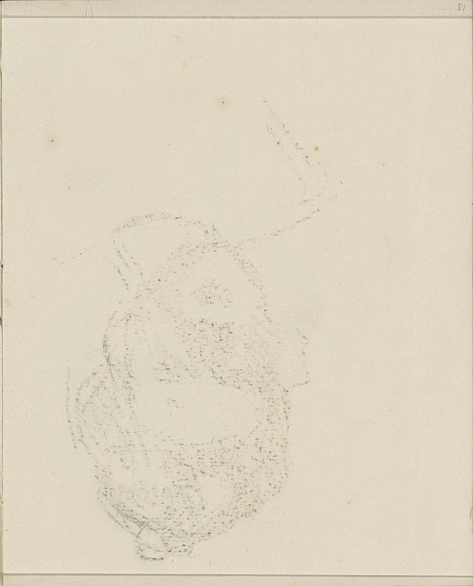 Abklatsch van de krijttekening op pagina 50 by Isaac Israels