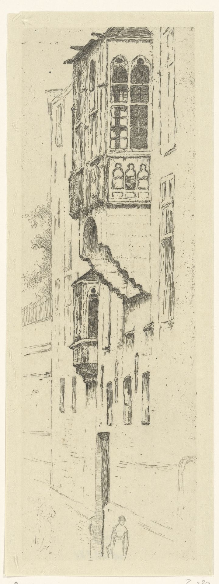 Gevel van huis Ravenstein, te Brussel by Philip Zilcken