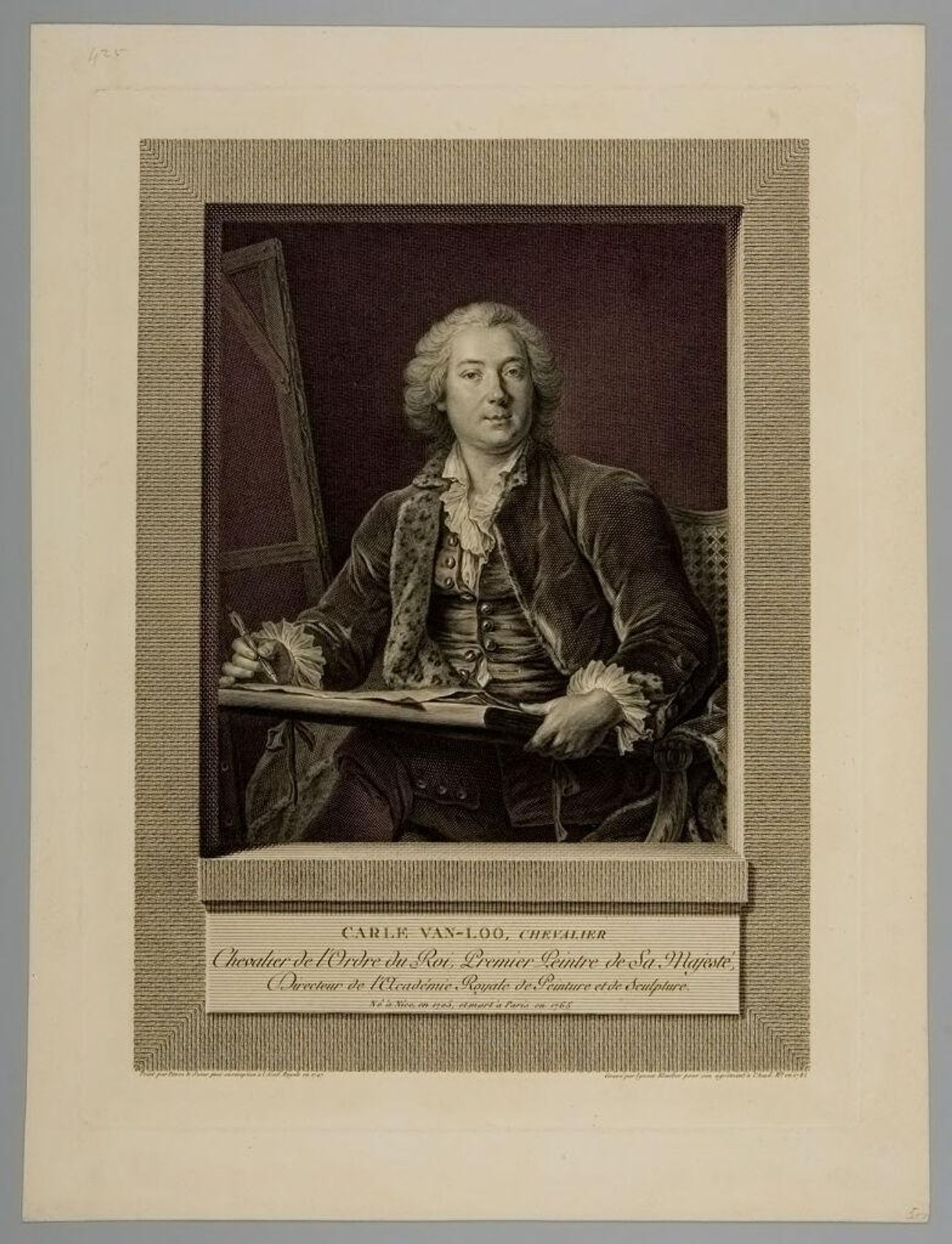 Carle van Loo by Ignaz Sebastian Klauber