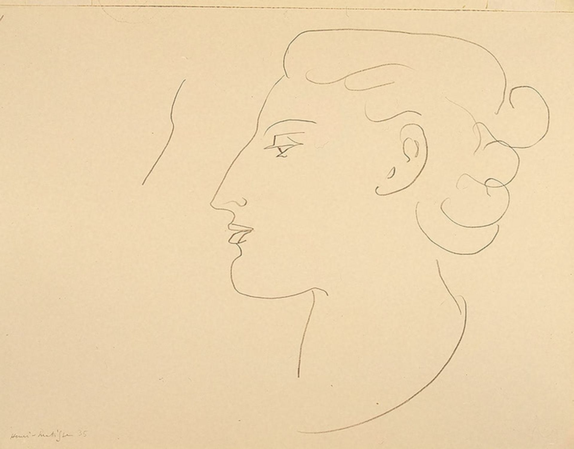 Woman in Profile (Turned to the Left) by Henri Matisse