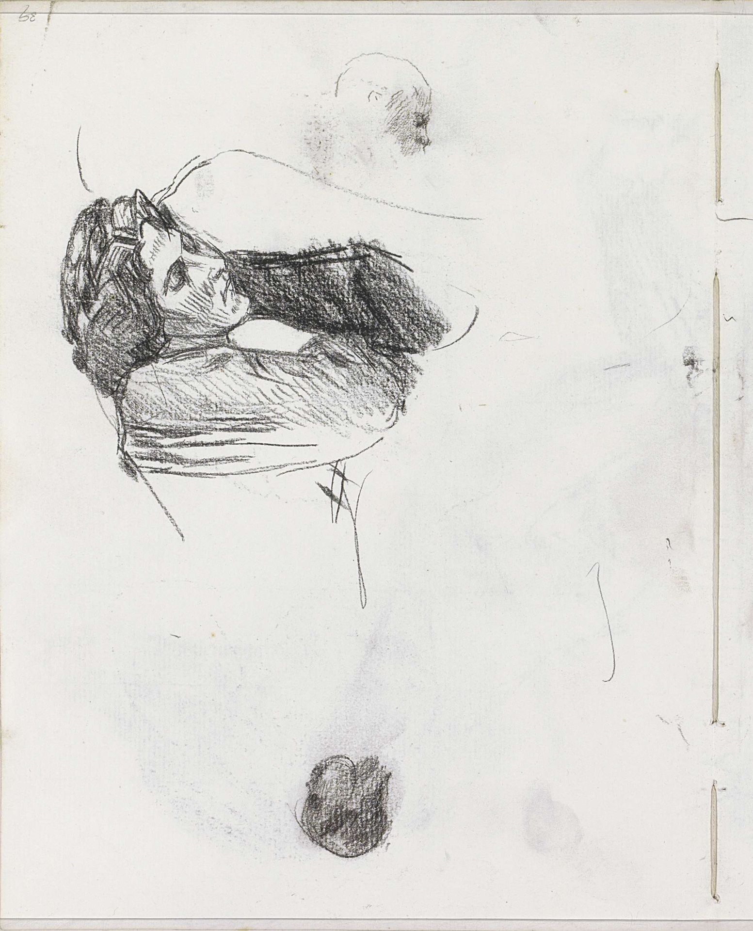 Vrouw met gesloten ogen by Isaac Israels