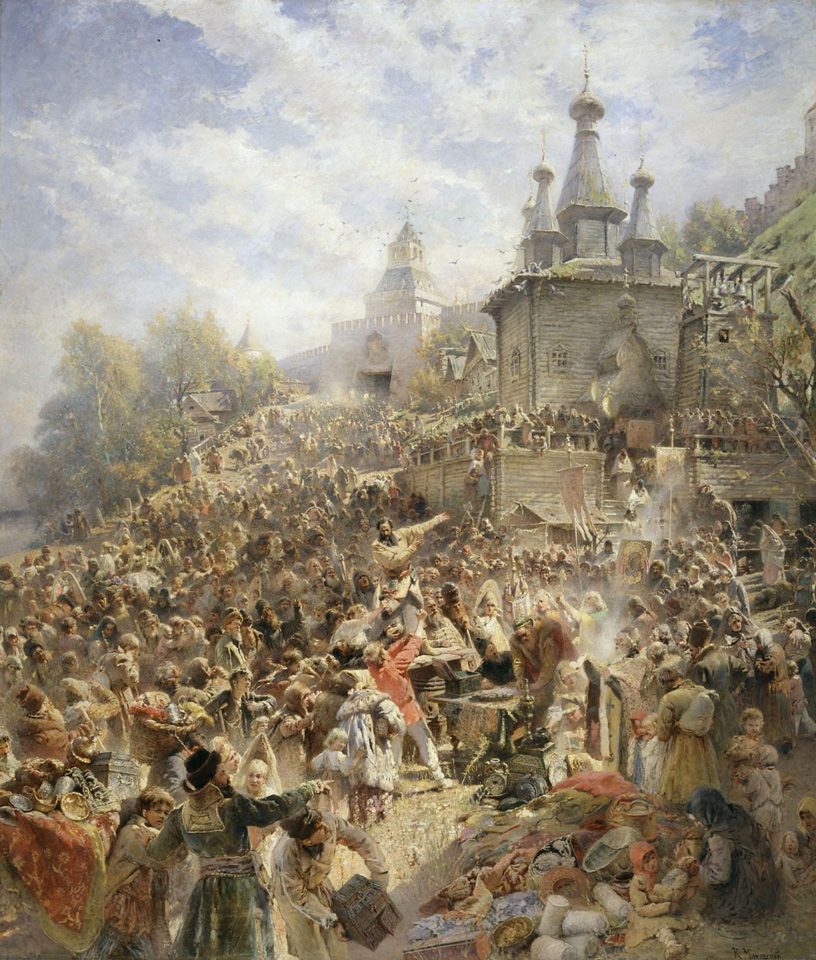 Appeal of Minin by Konstantin Egorovich Makovsky