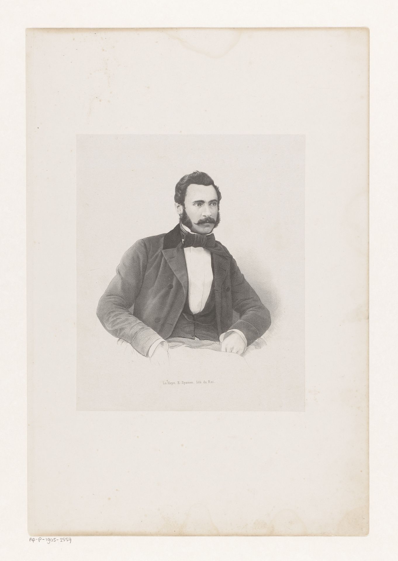 Portret van een onbekende man by Johan Hendrik Hoffmeister