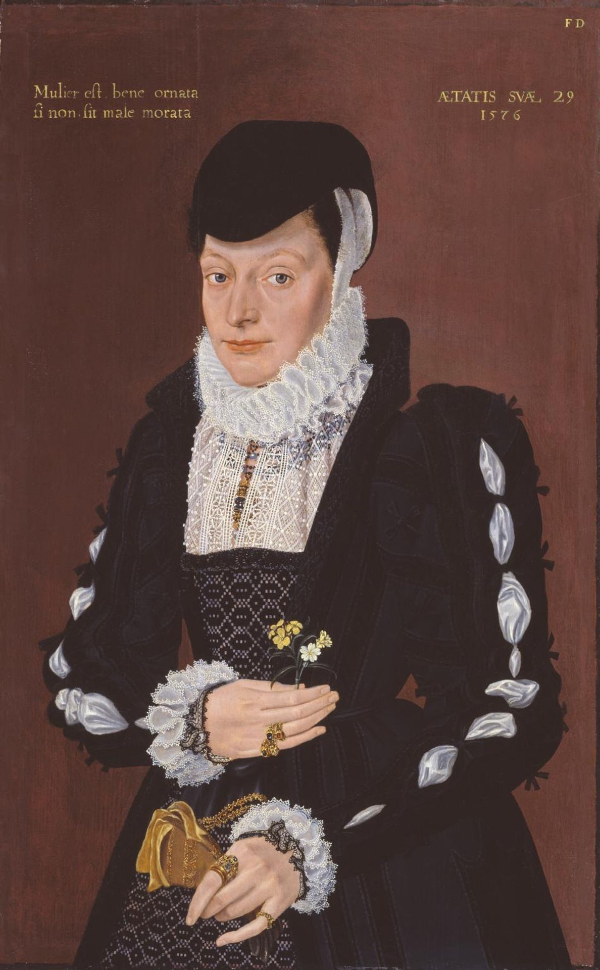 Portrait of a Lady by British School 16th century