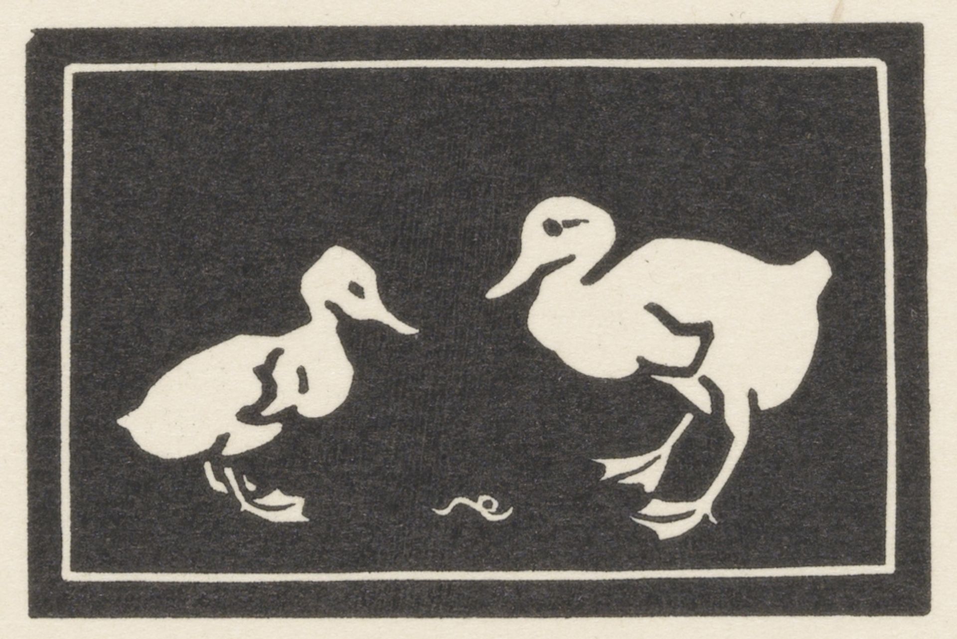 Twee eendenkuikens by Julie de Graag