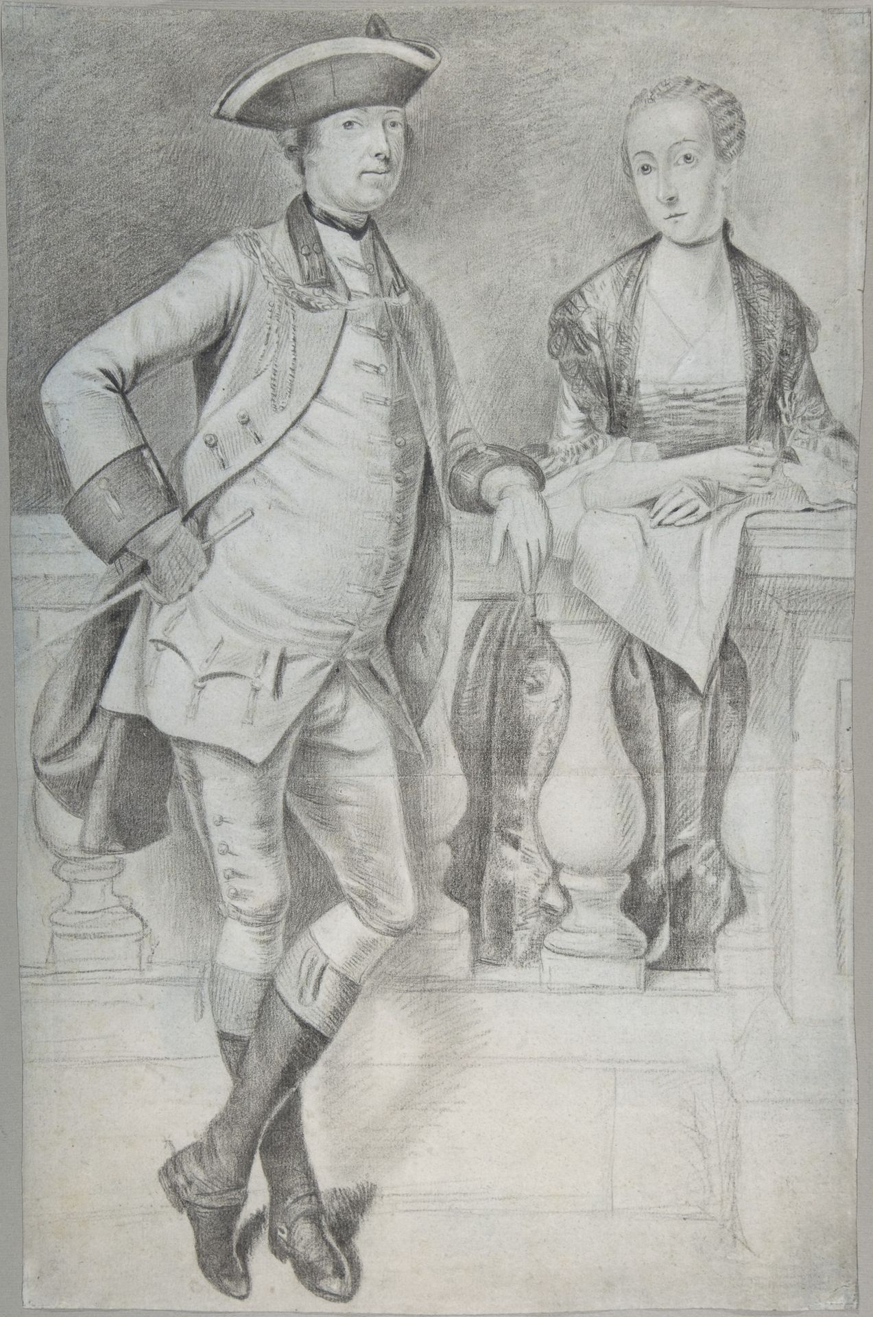 Study for a Portrait of an Officer and His Wife by Arthur Devis
