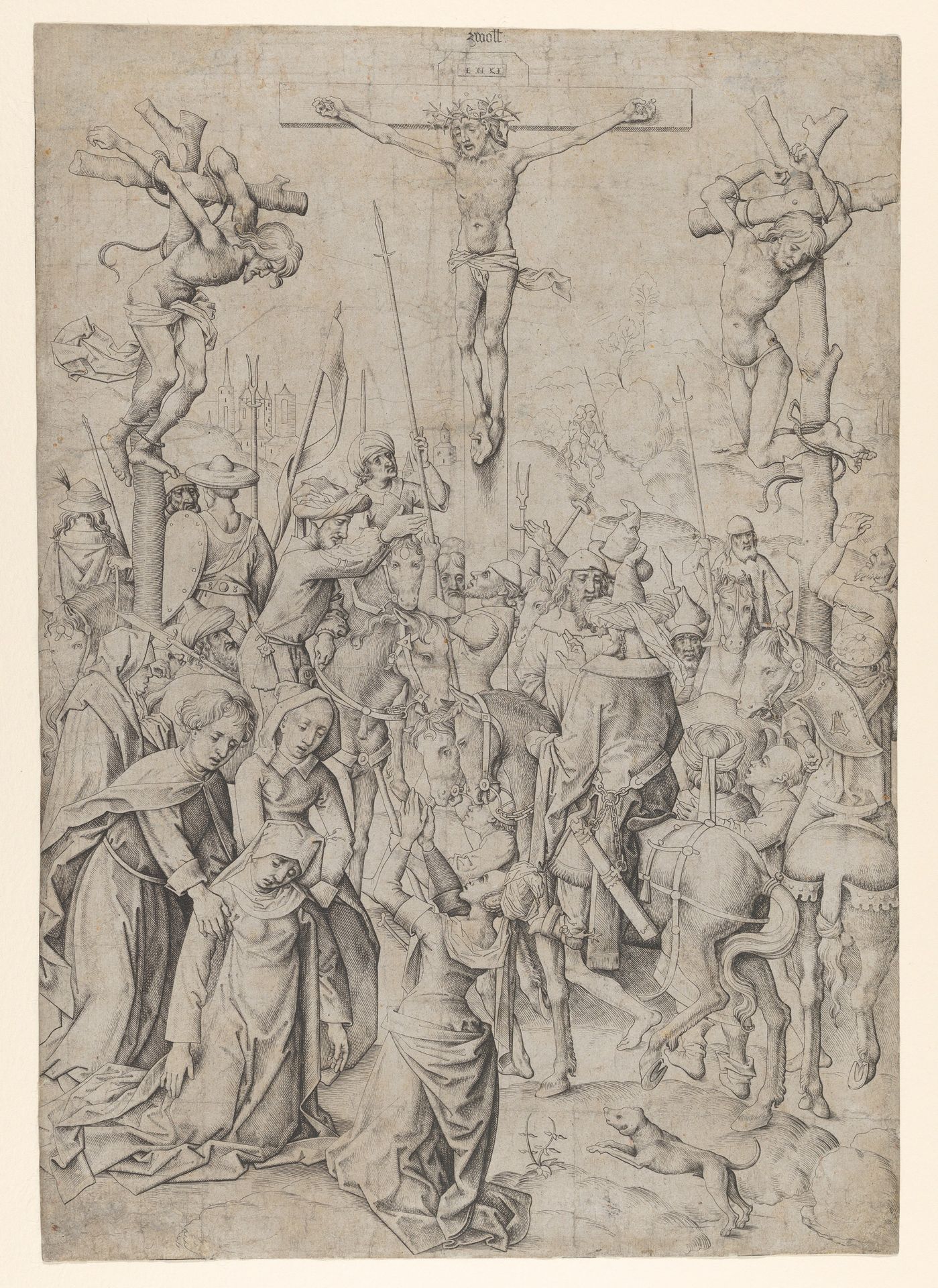 The Crucifixion by Master IAM of Zwolle