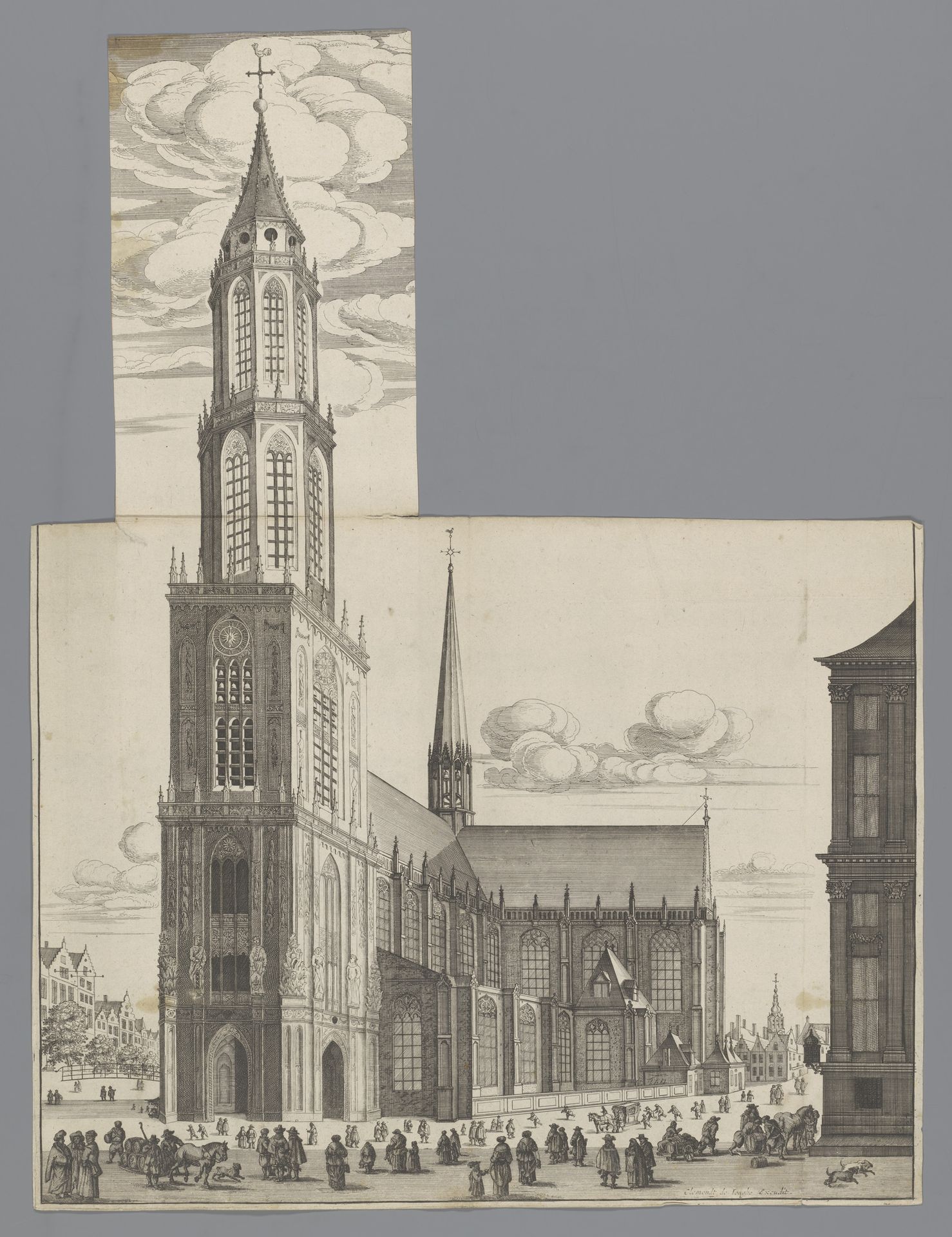 Ontwerp voor de toren van de Nieuwe Kerk te Amsterdam by Anonymous