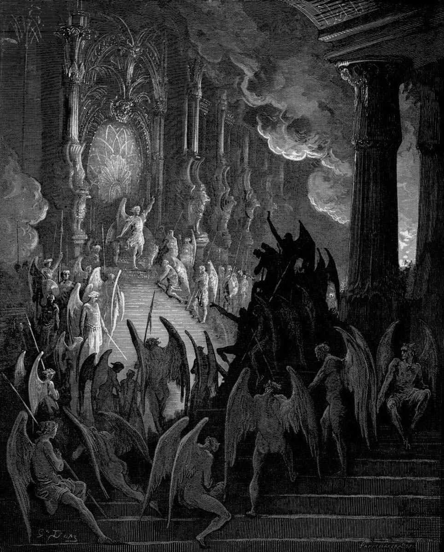 Satan in Council - Gustave Dore | Artera