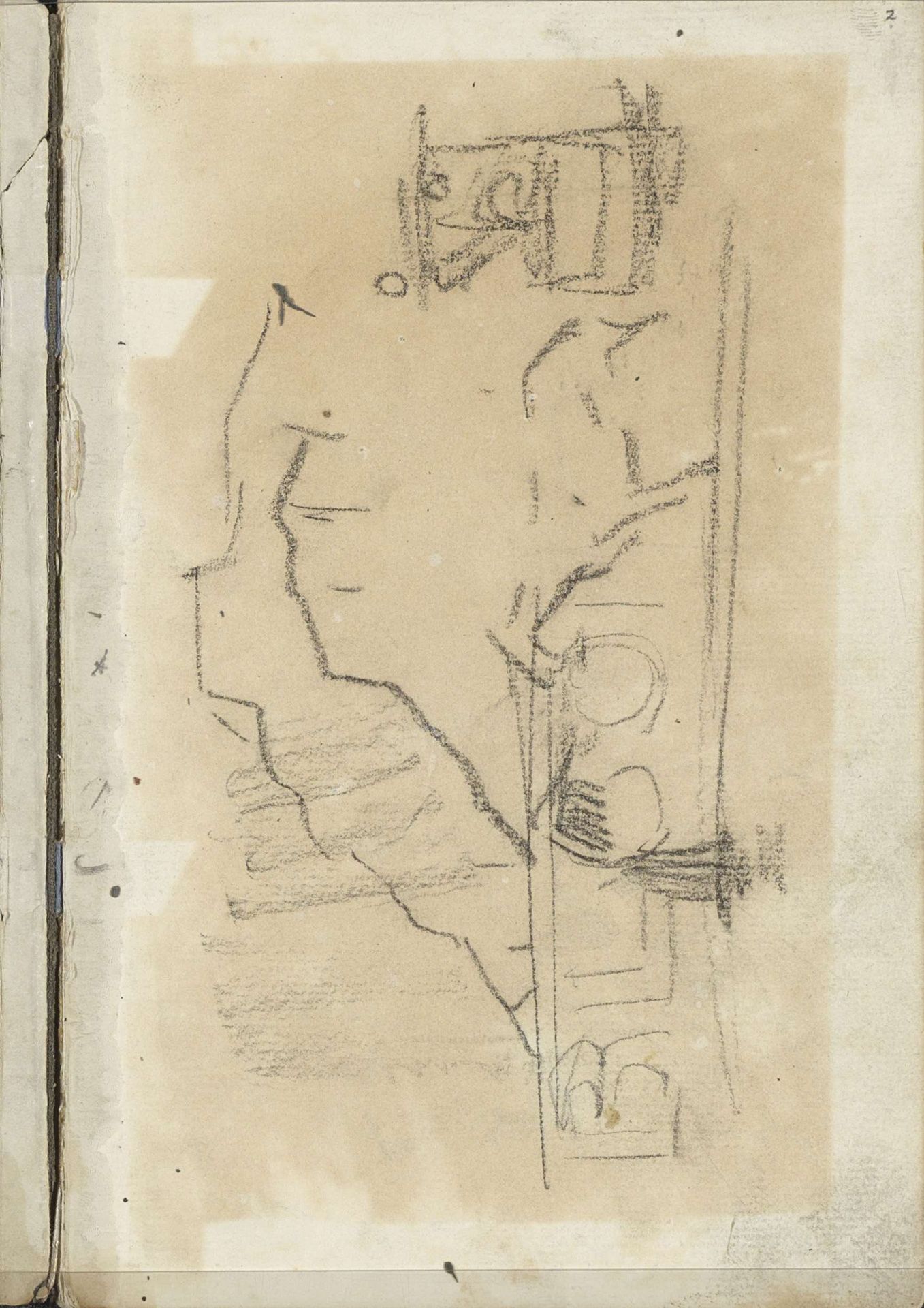 Paardentram voor een reclame, mogelijk van Blooker's Cacaofabriek aan de Weesperzijde te Amsterdam by George Hendrik Breitner