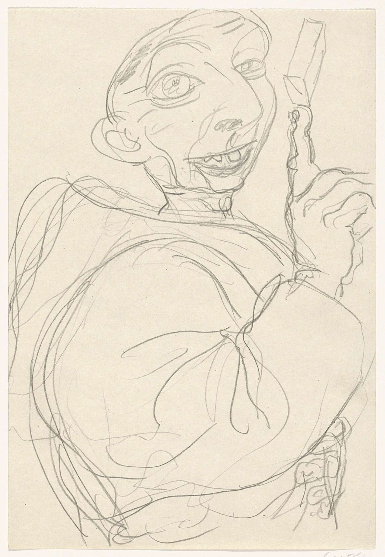 Karikatuur van Leo Gestel by Leo Gestel
