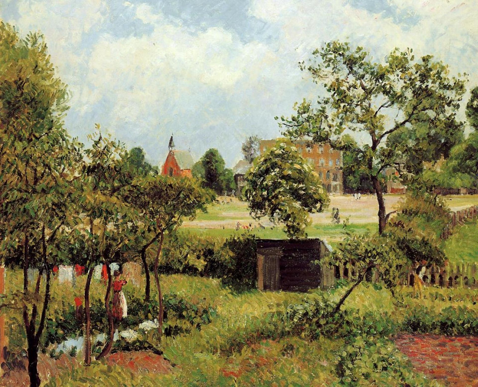 View Across Stamford Brook Common by Camille Pissarro