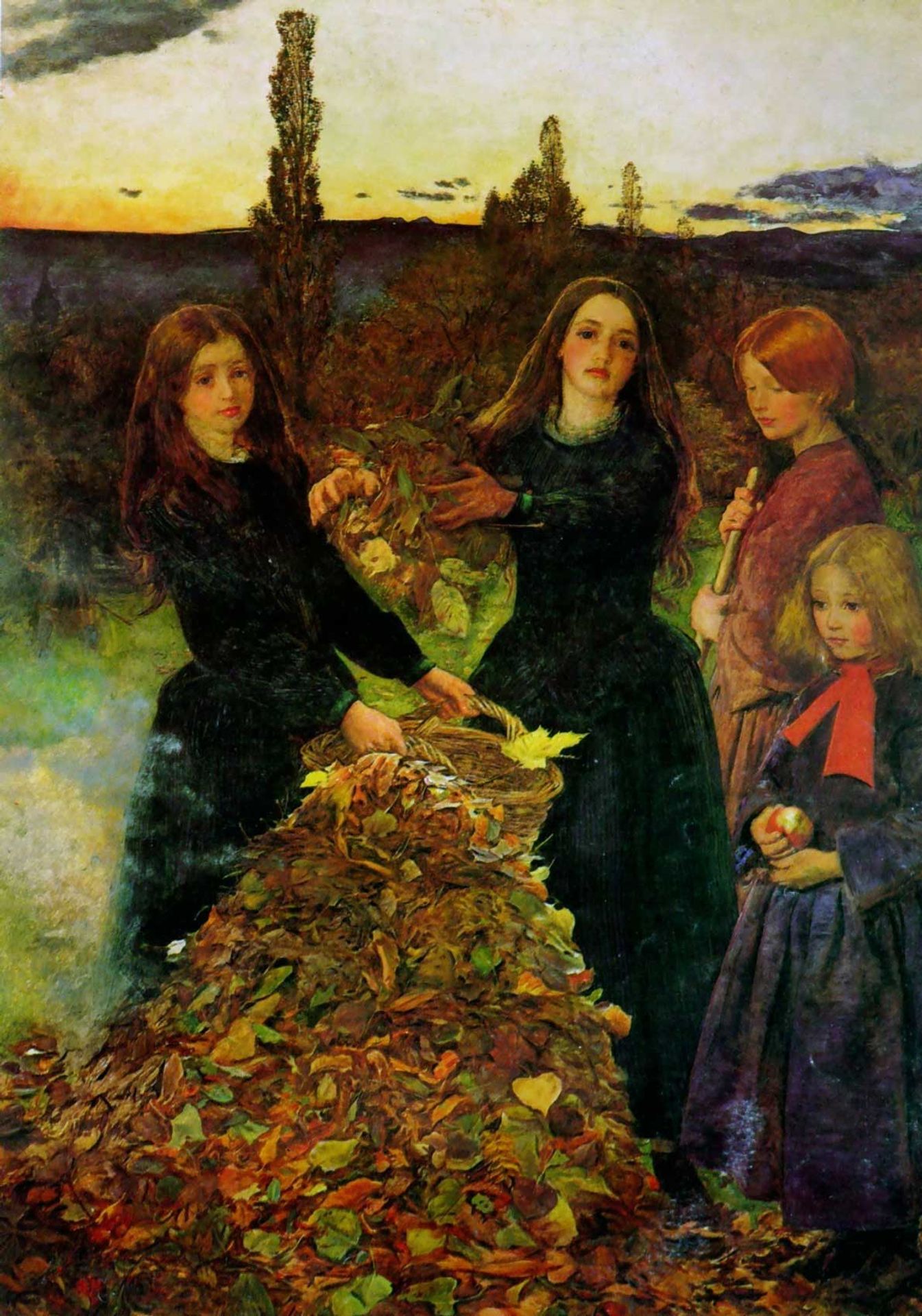 Autumn Leaves by Sir John Everett Millais