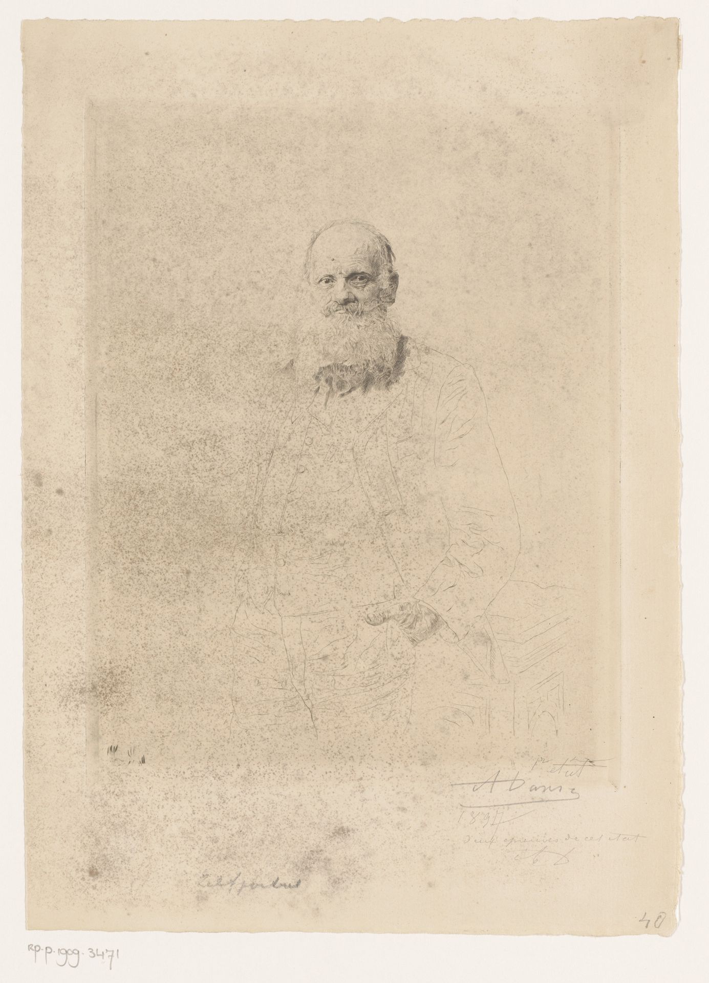 Zelfportret by Auguste Danse