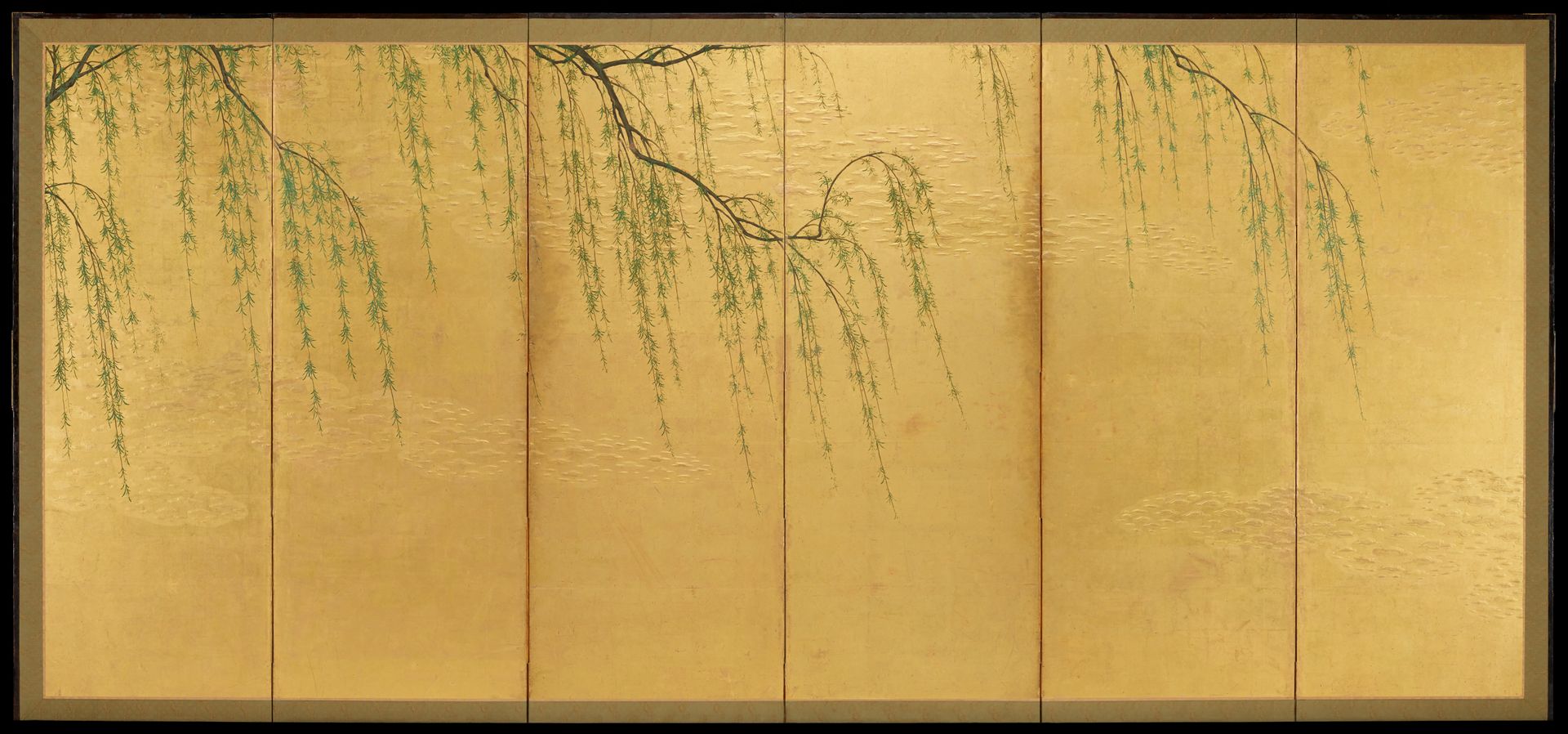 Willow [left of a pair of Cherry and Willow] by Hasegawa School