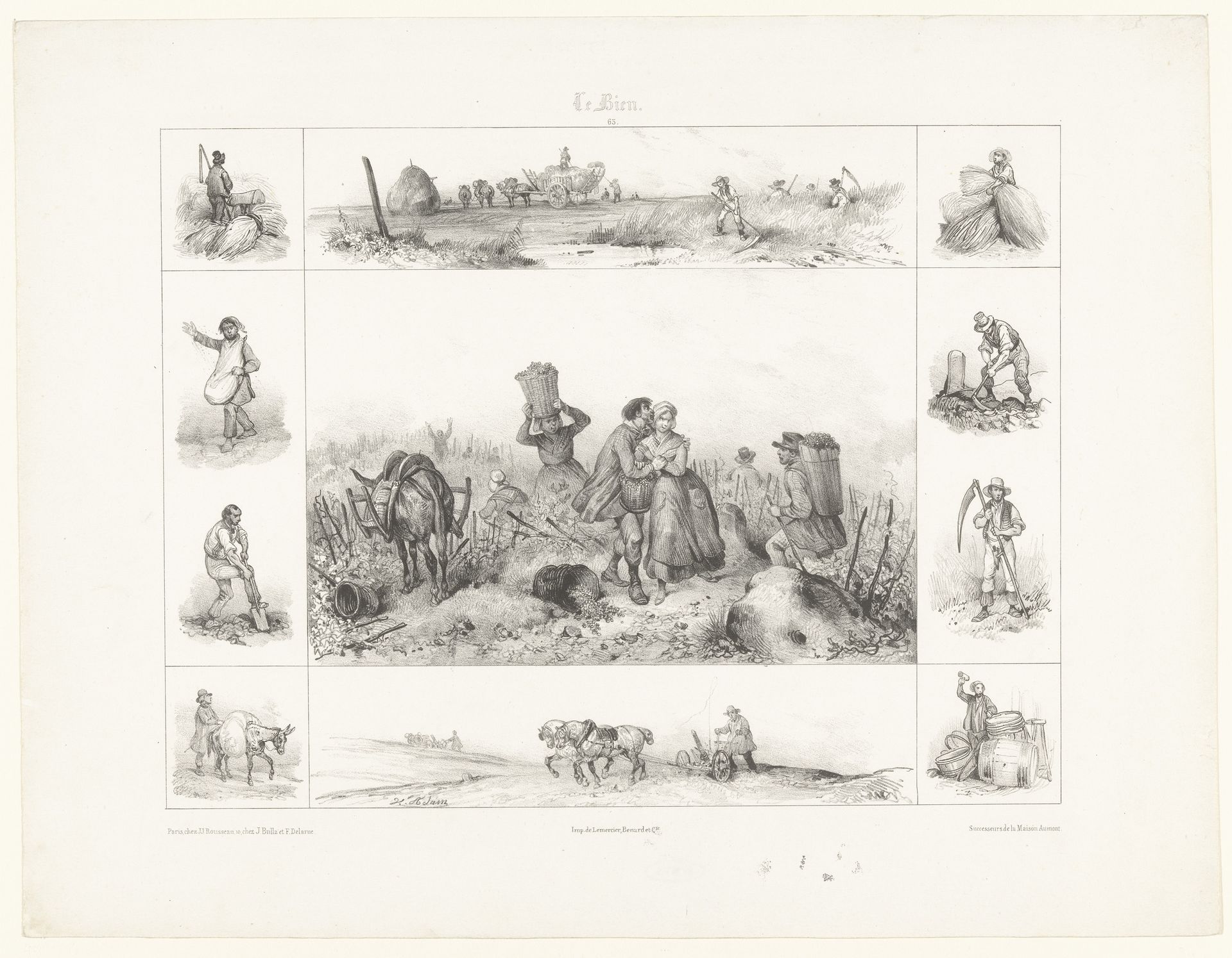 Negen voorstellingen van goede dingen in het leven by Victor Adam
