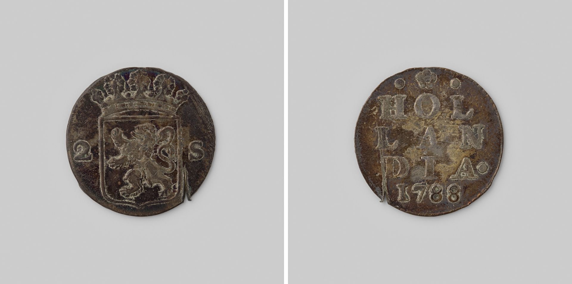 Hollandse dubbele stuiver, 1788 by Provincie Holland