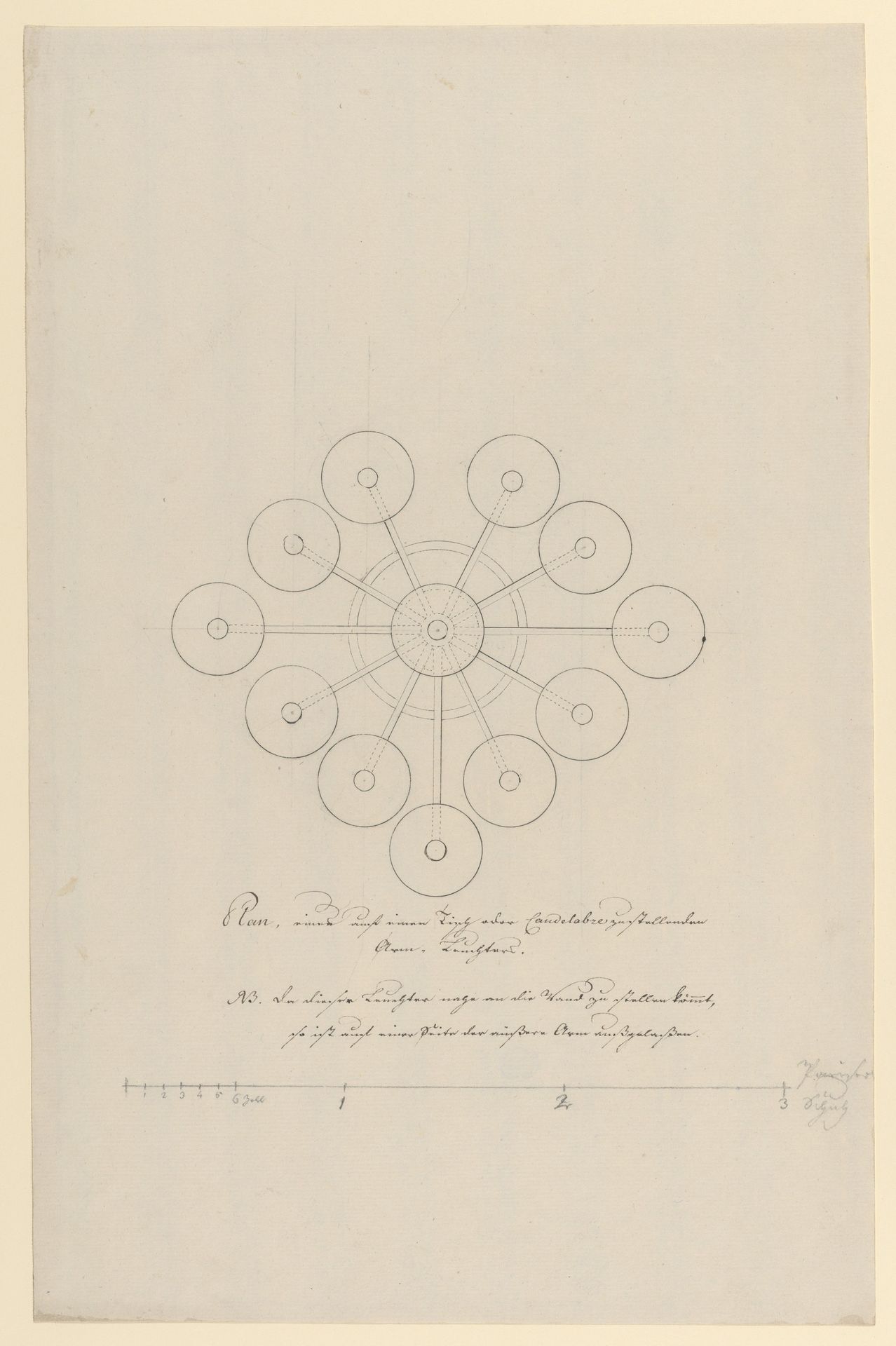 Design for a Candelabra by Anonymous