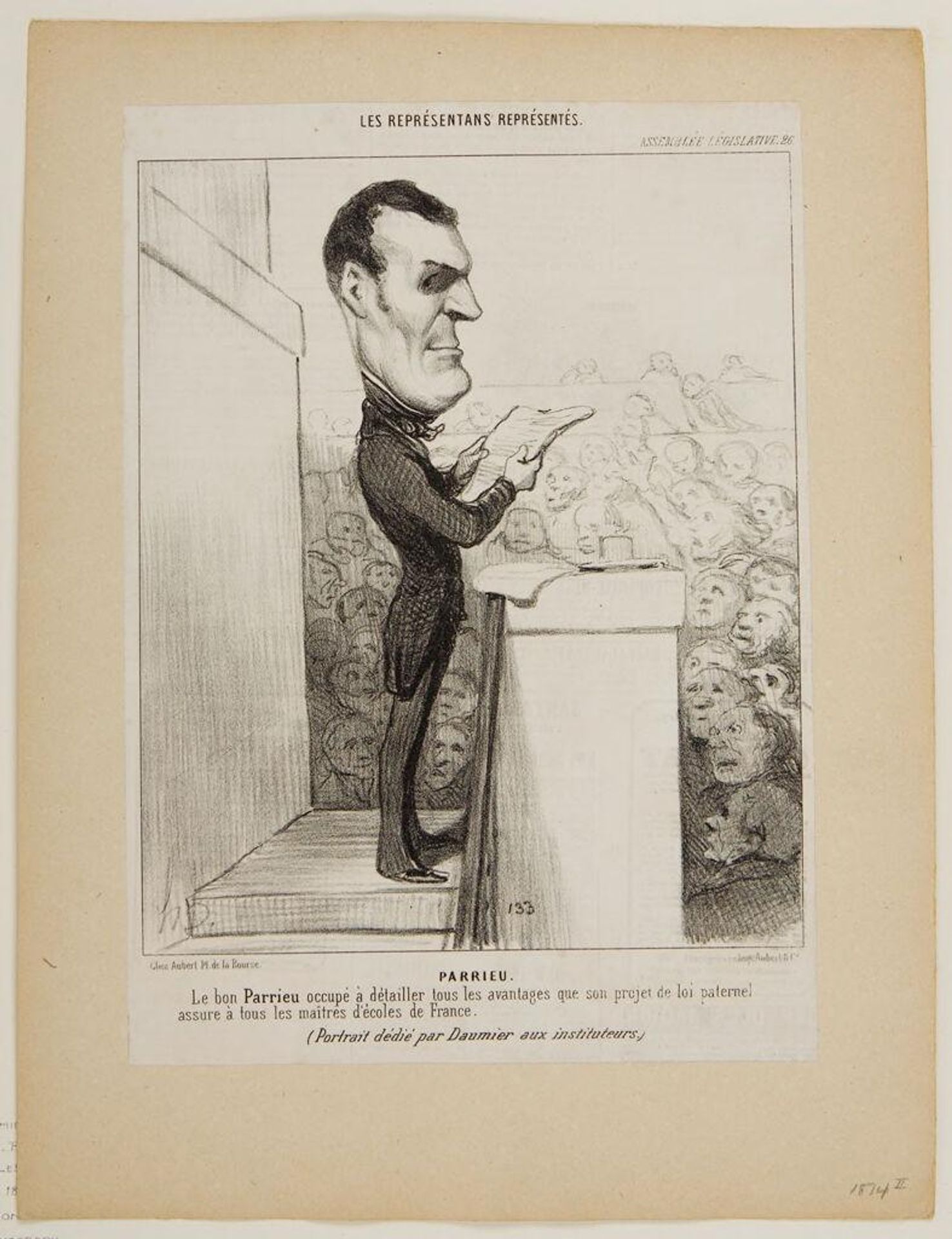 M. L. P. F. EsquiroÃ¼ de Parieu by Honoré Daumier