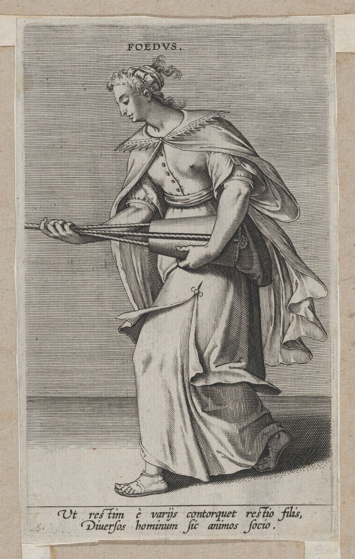Foedus, from Proposopographia by Philips Galle