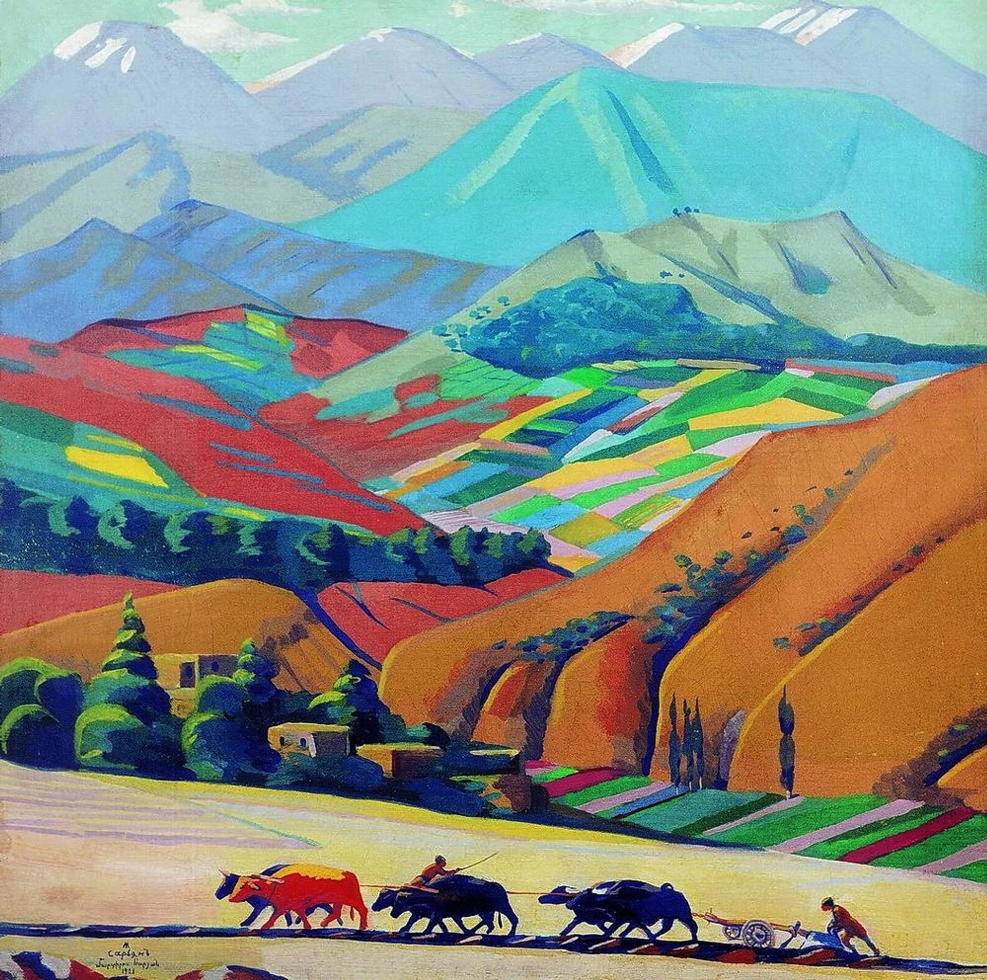 Mountains by Martiros Sarian