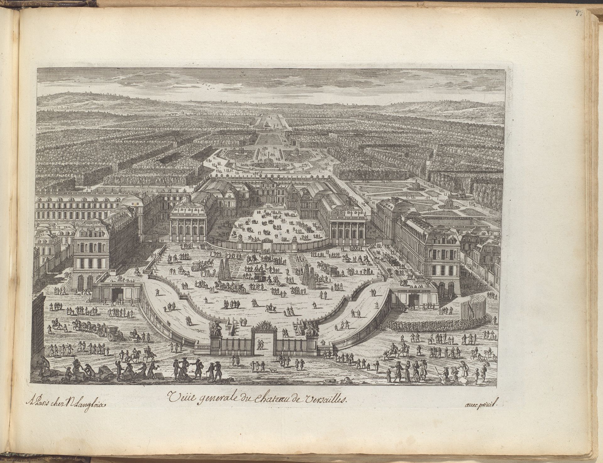 Veüe generale du chateau de Versailles by Adam Perelle
