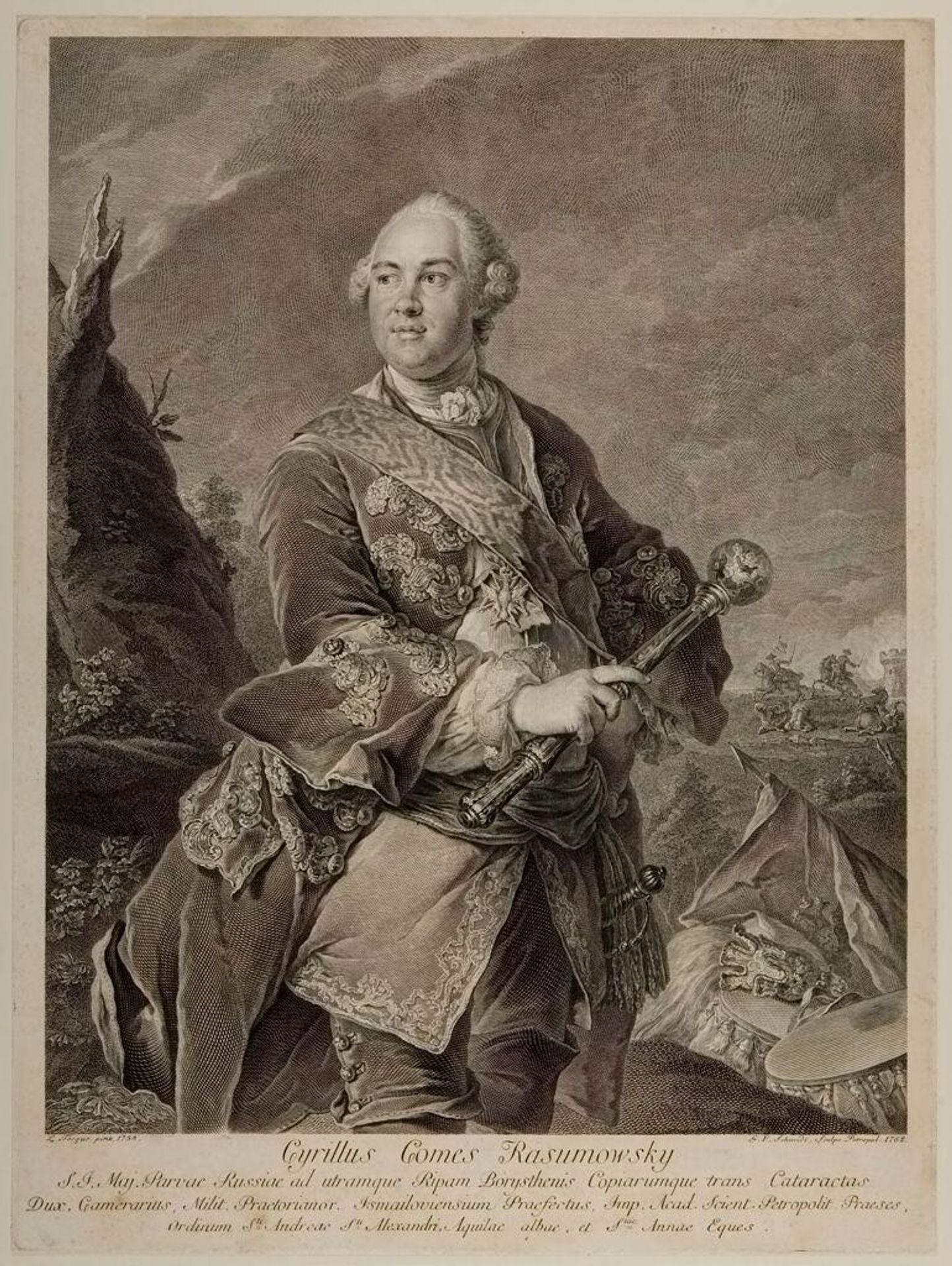 Count Cyrillus Rasoumowsky by Georg Friedrich Schmidt