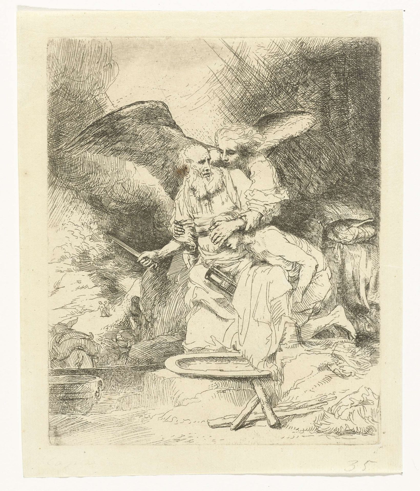 Abraham's sacrifice by Anonymous