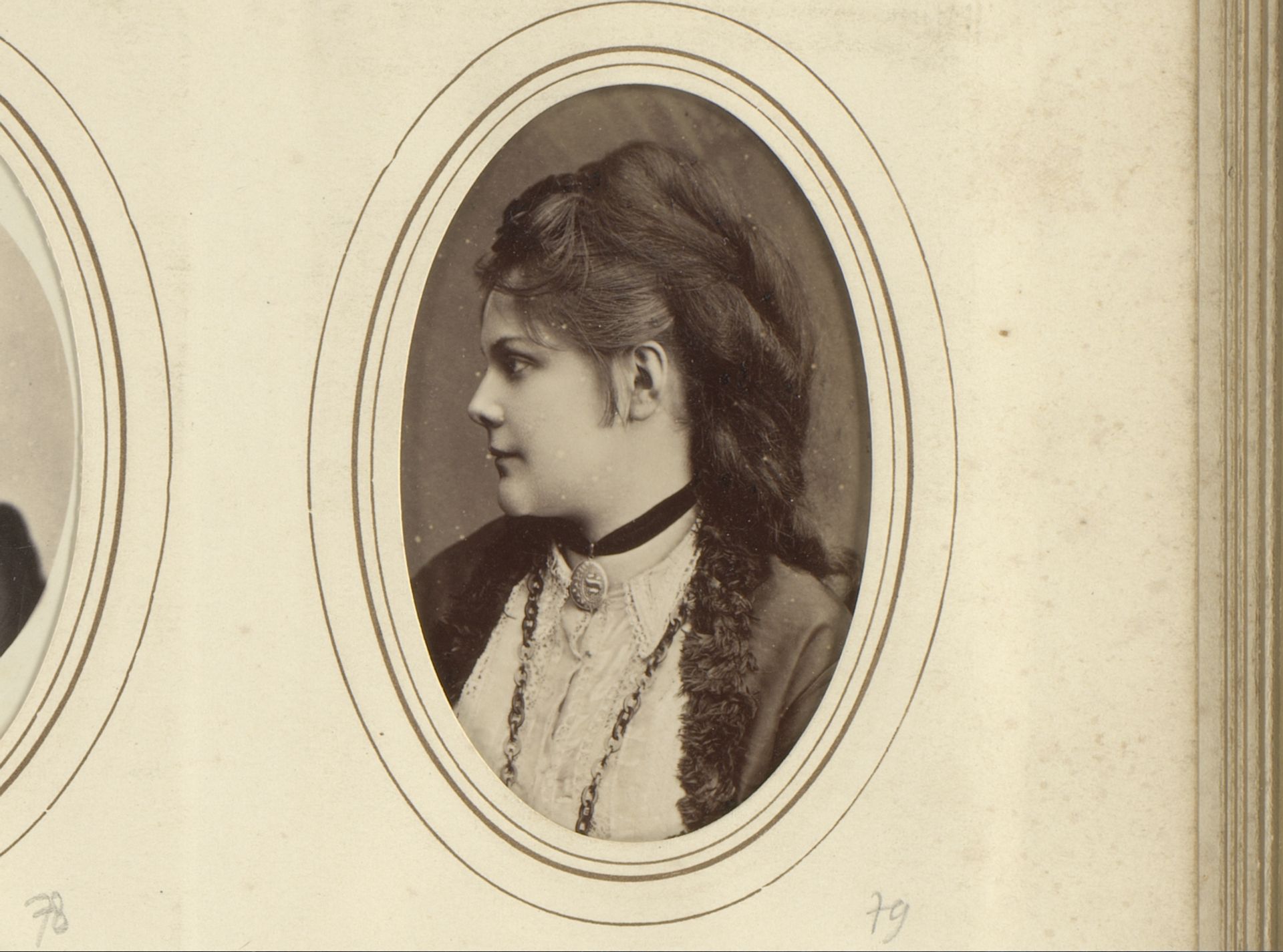Portret van Sophie Menter by Fritz Luckhardt