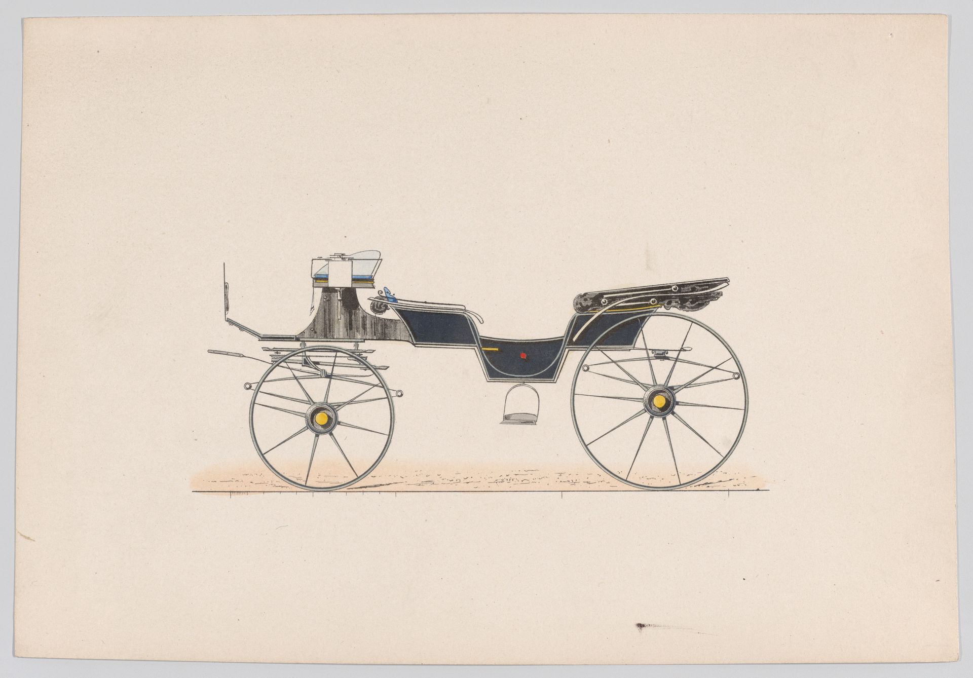 Design for Vis-A-Vis Carriage by Anonymous