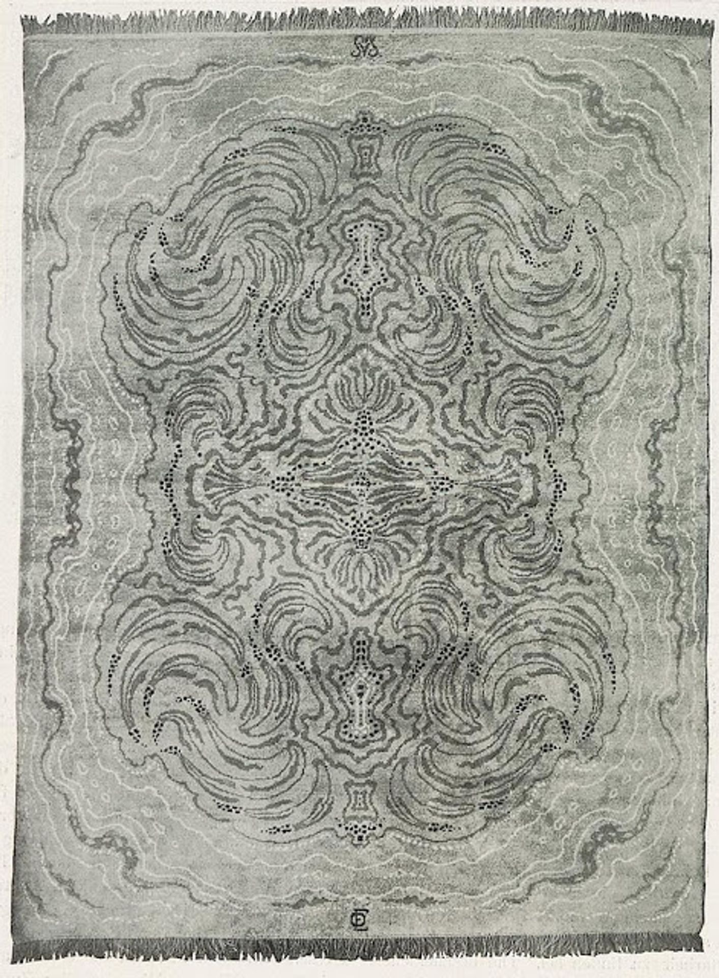 Tiger carpet design by Otto Eckmann