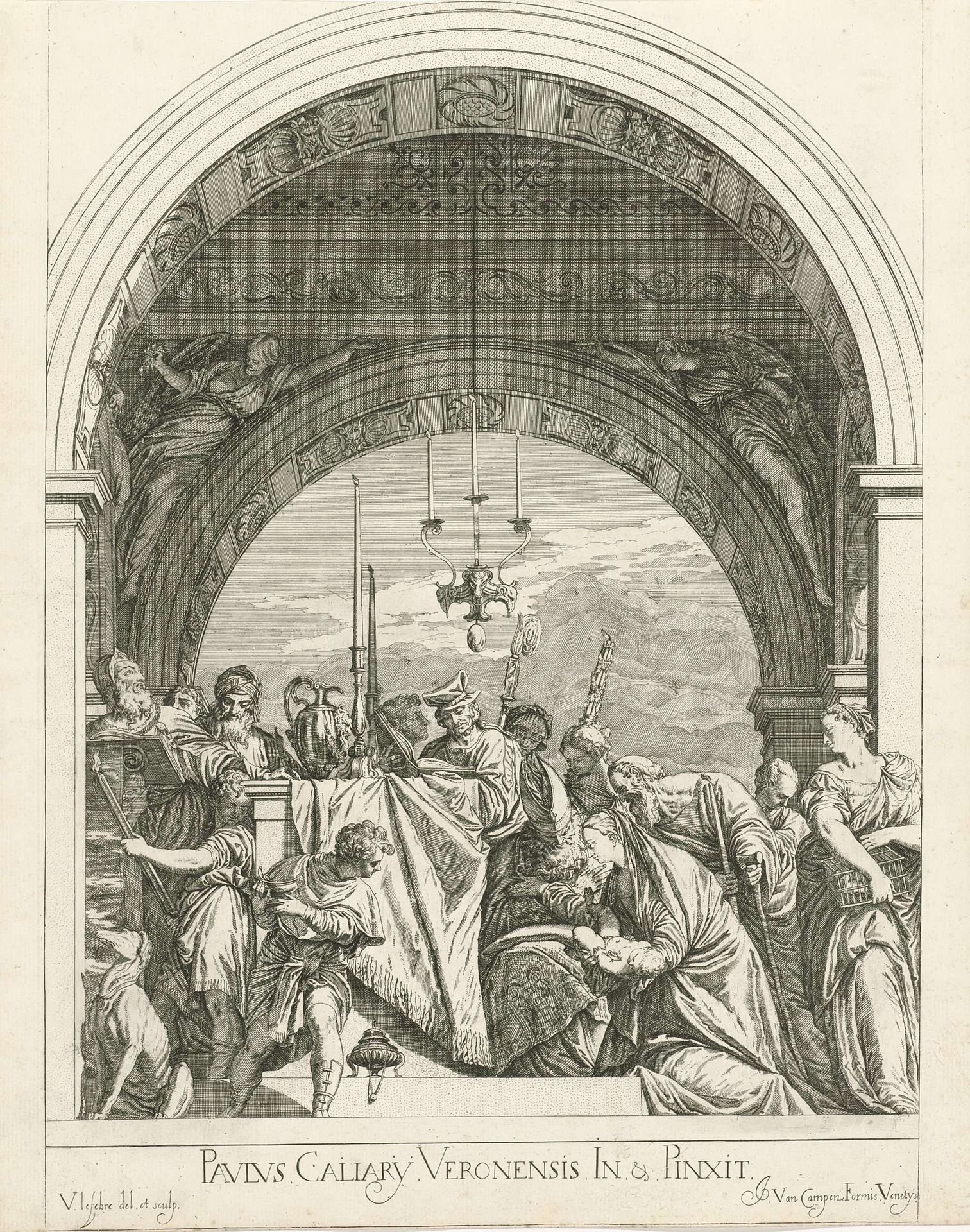 Presentatie van Christus in de tempel by Valentin Lefebvre