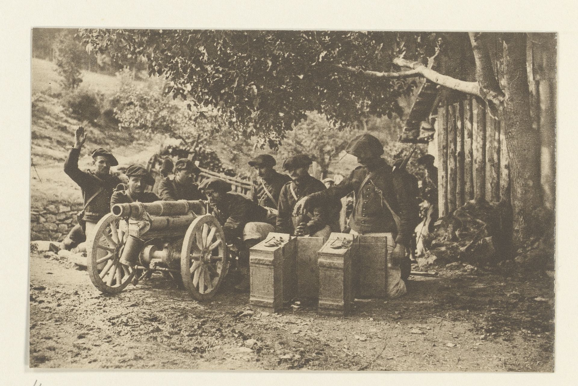 Met het bergkanon van 65 m/m op muilezels getransporteerd, hebben de "Chasseurs Alpins" de bergengten en de toppen der Elzas-Vogezen veroverd (...) by Sémaphore
