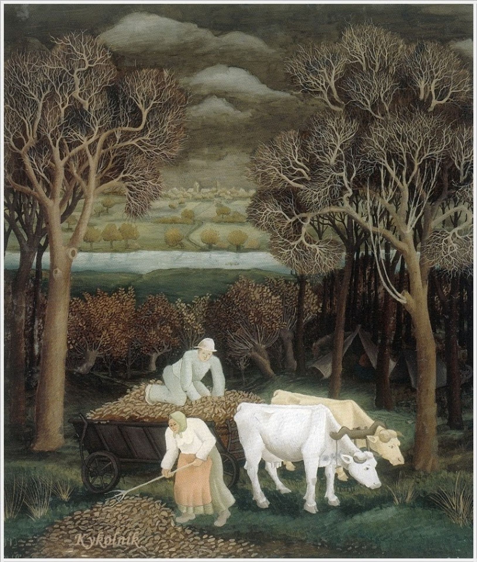 Gathering the leaves by Ivan Generalic