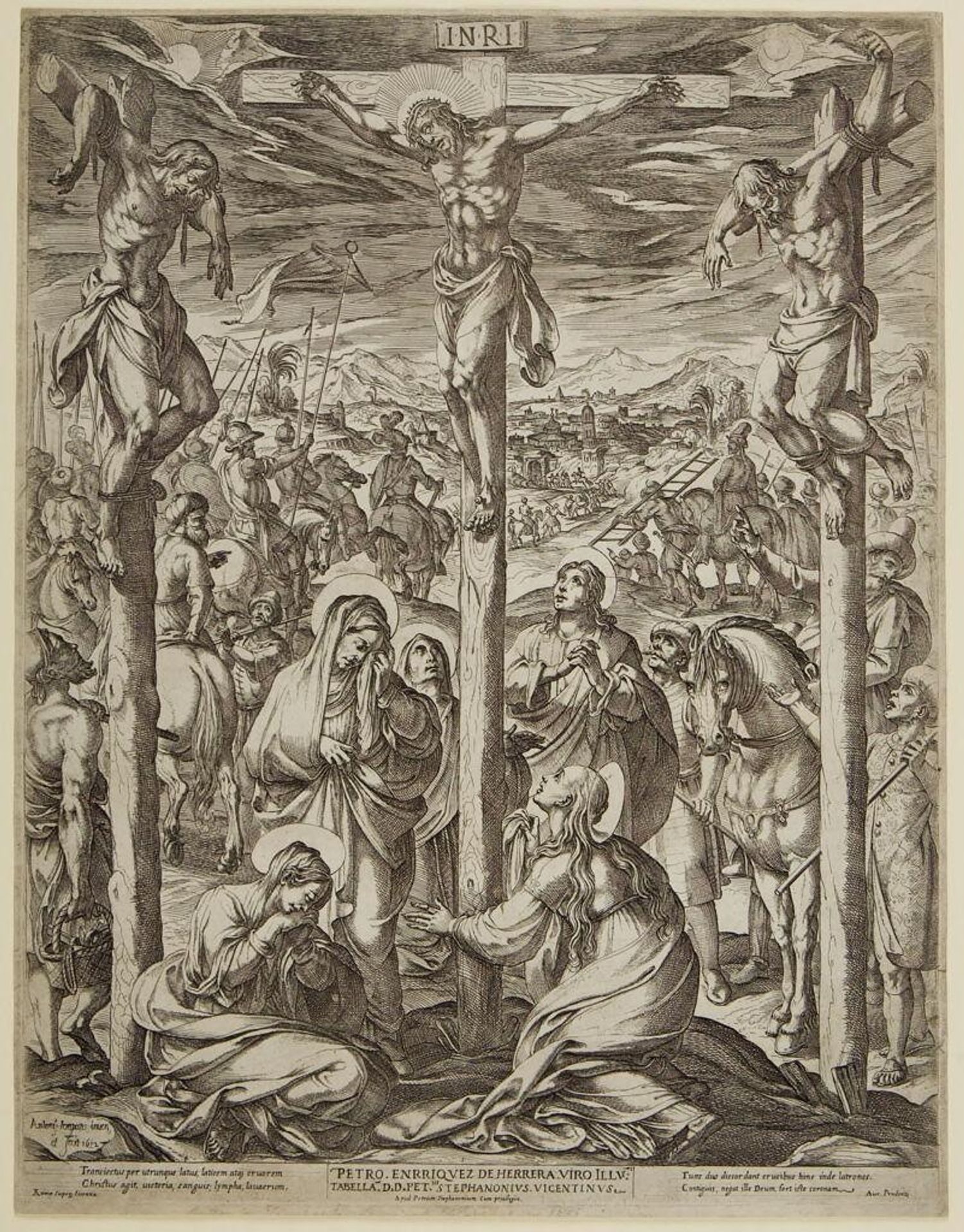 The Crucifixion by Antonio Tempesta