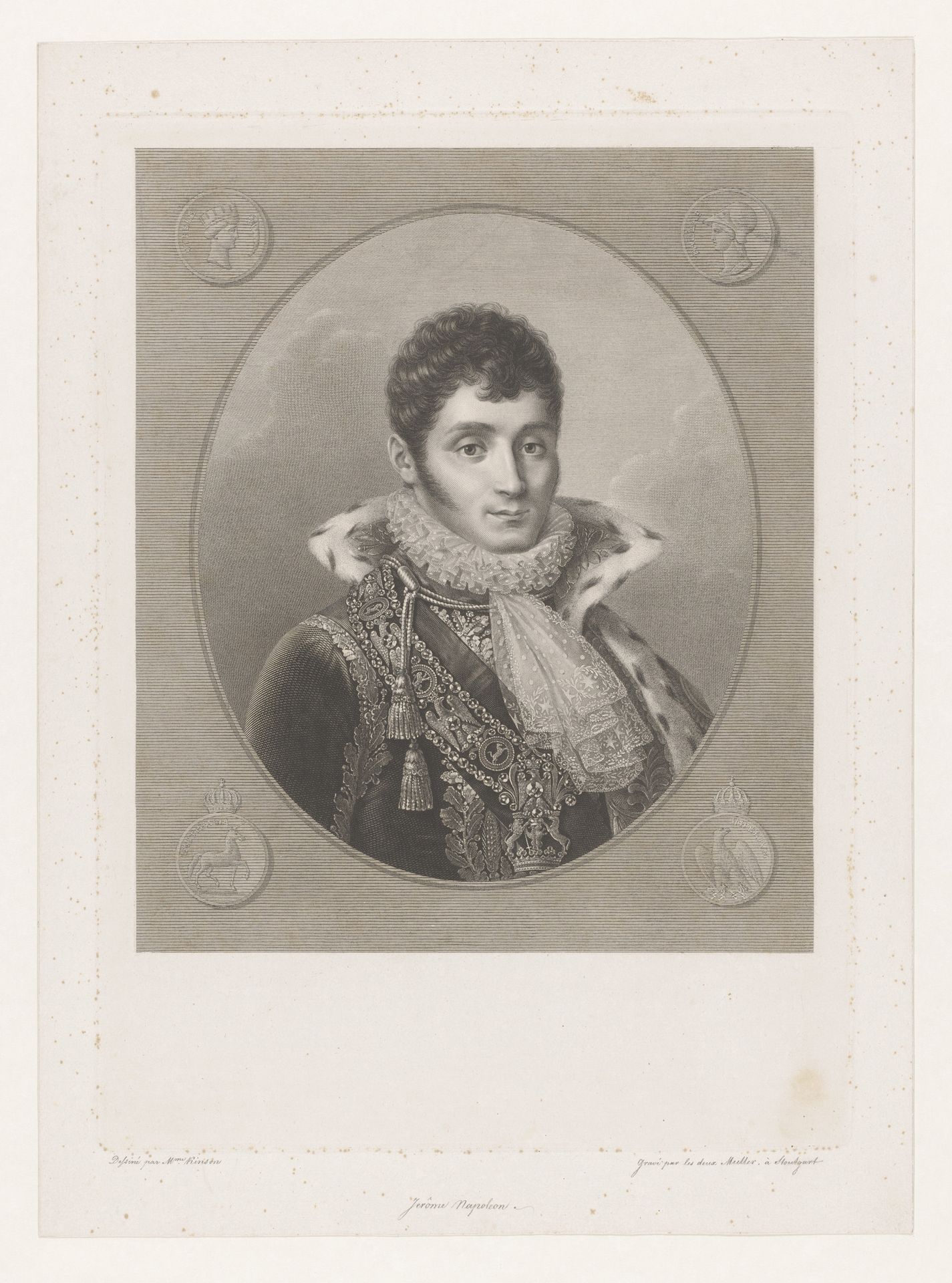 Portret van Jerôme Bonaparte, koning van Westfalen by Johann Gotthard Müller