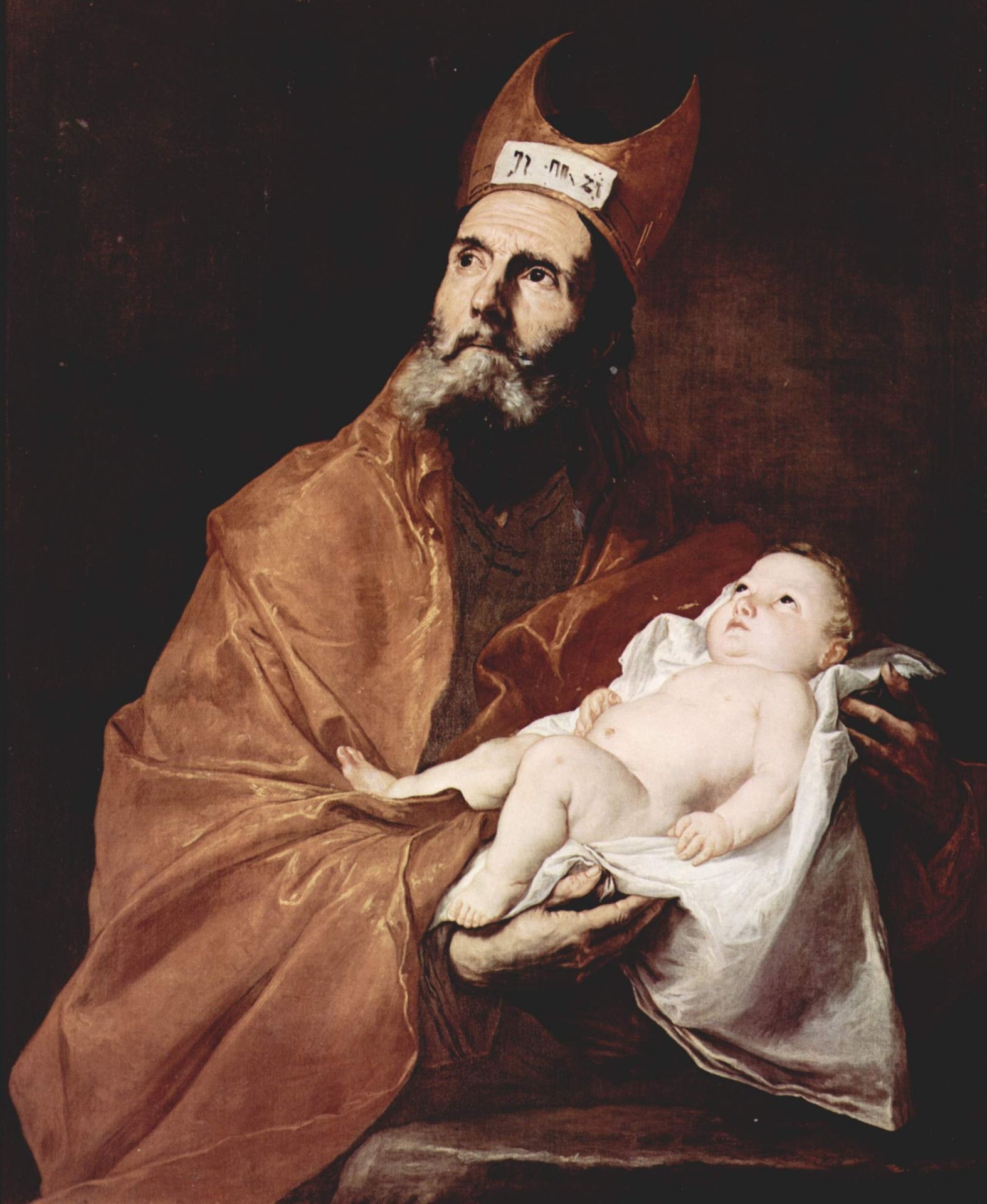 Saint Simeon with the Christ child by Jusepe de Ribera