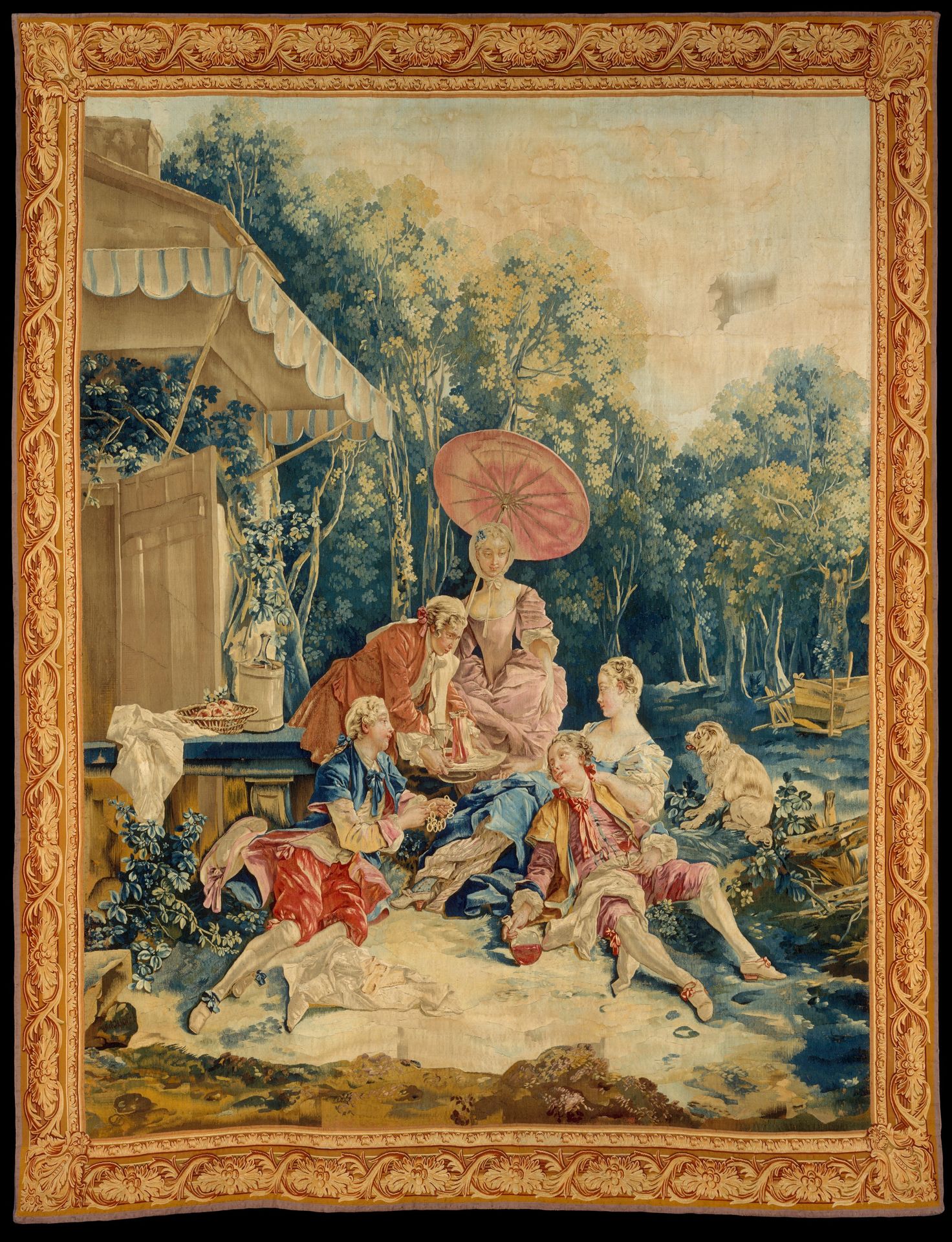 The Collation from a set of the Italian Village Scenes by Francois Boucher