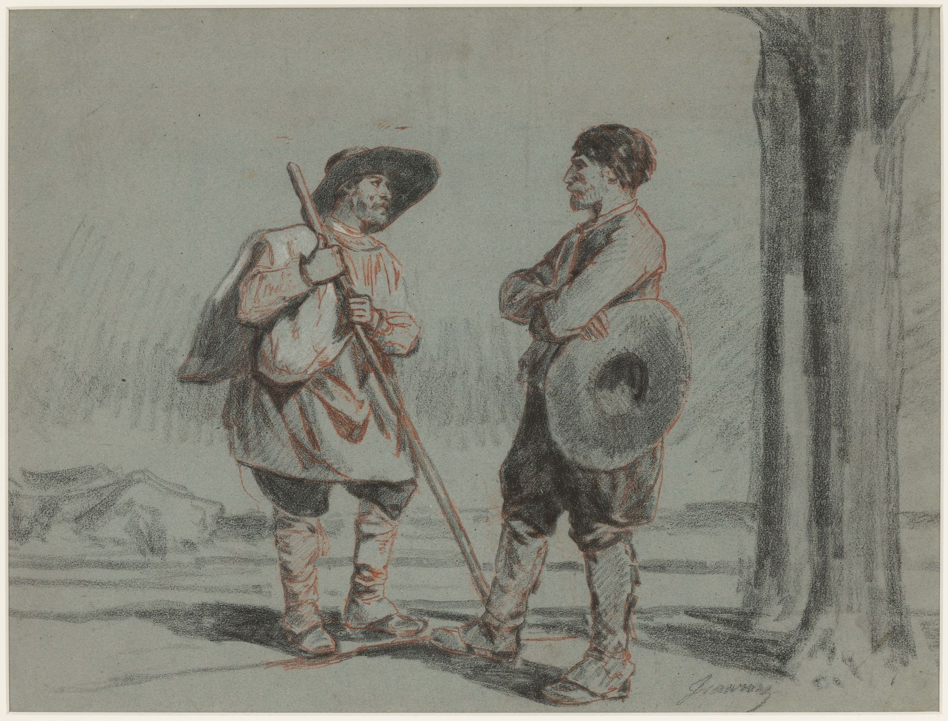 The Meeting by Philippe Auguste Jeanron