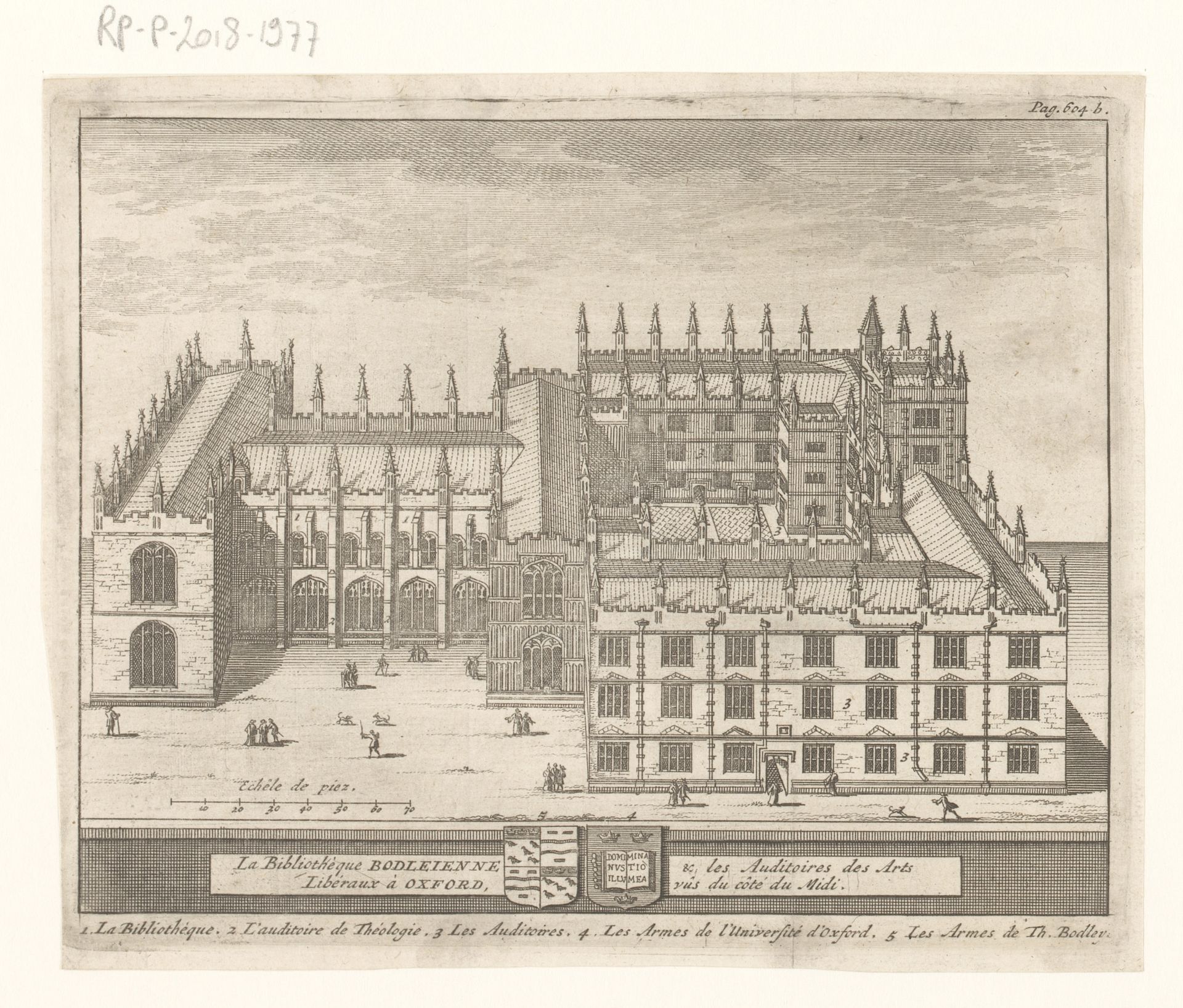 Gezicht op de Bodleian Library, te Oxford by Anonymous