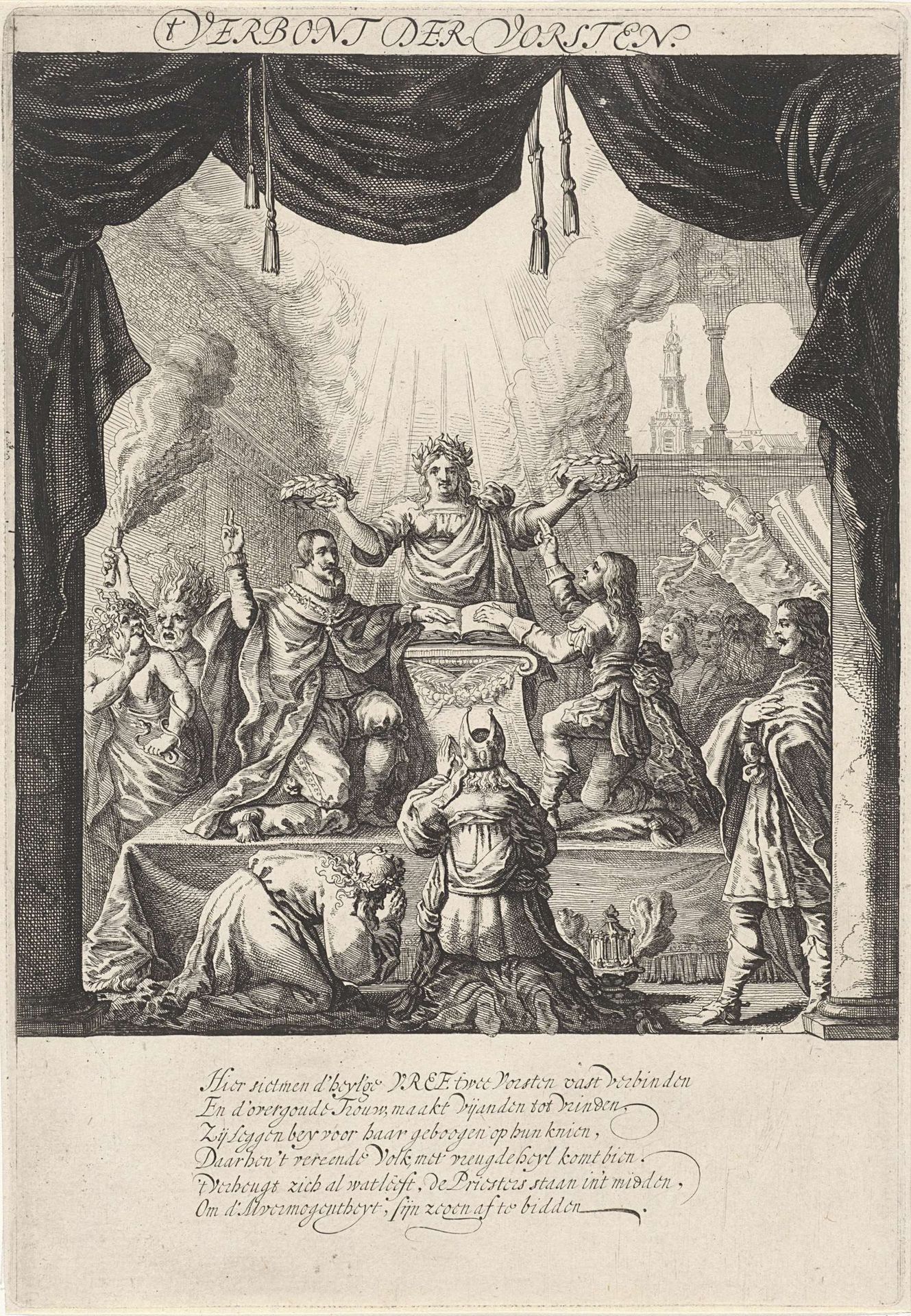 Vertoning van het Verbond der Vorsten, 1648 by Salomon Savery