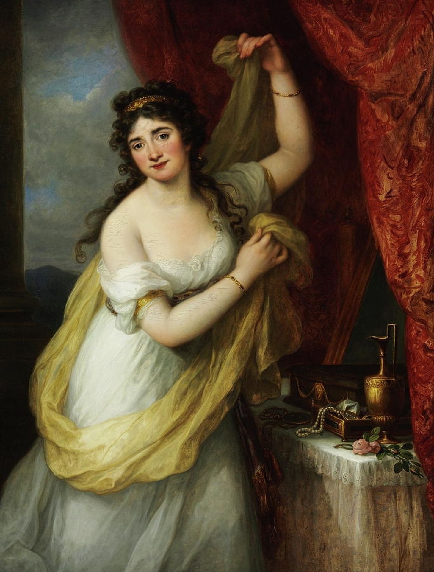 Portrait of a Woman at Her Toilet by Angelica Kauffmann