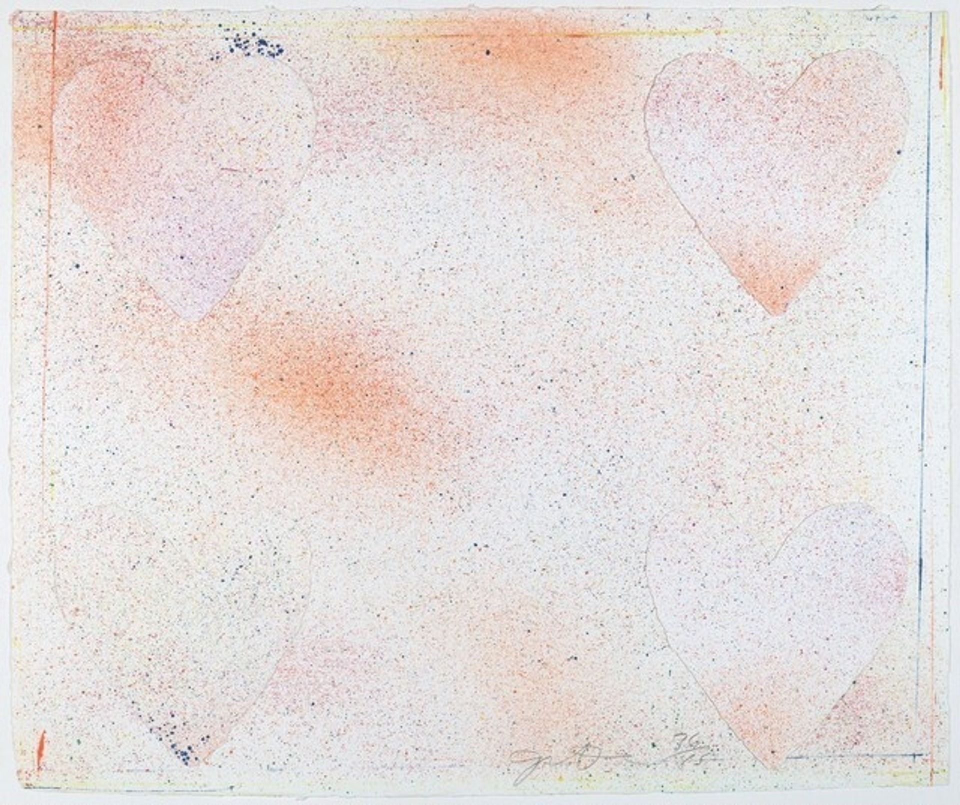 Four Dutch Hearts by Jim Dine