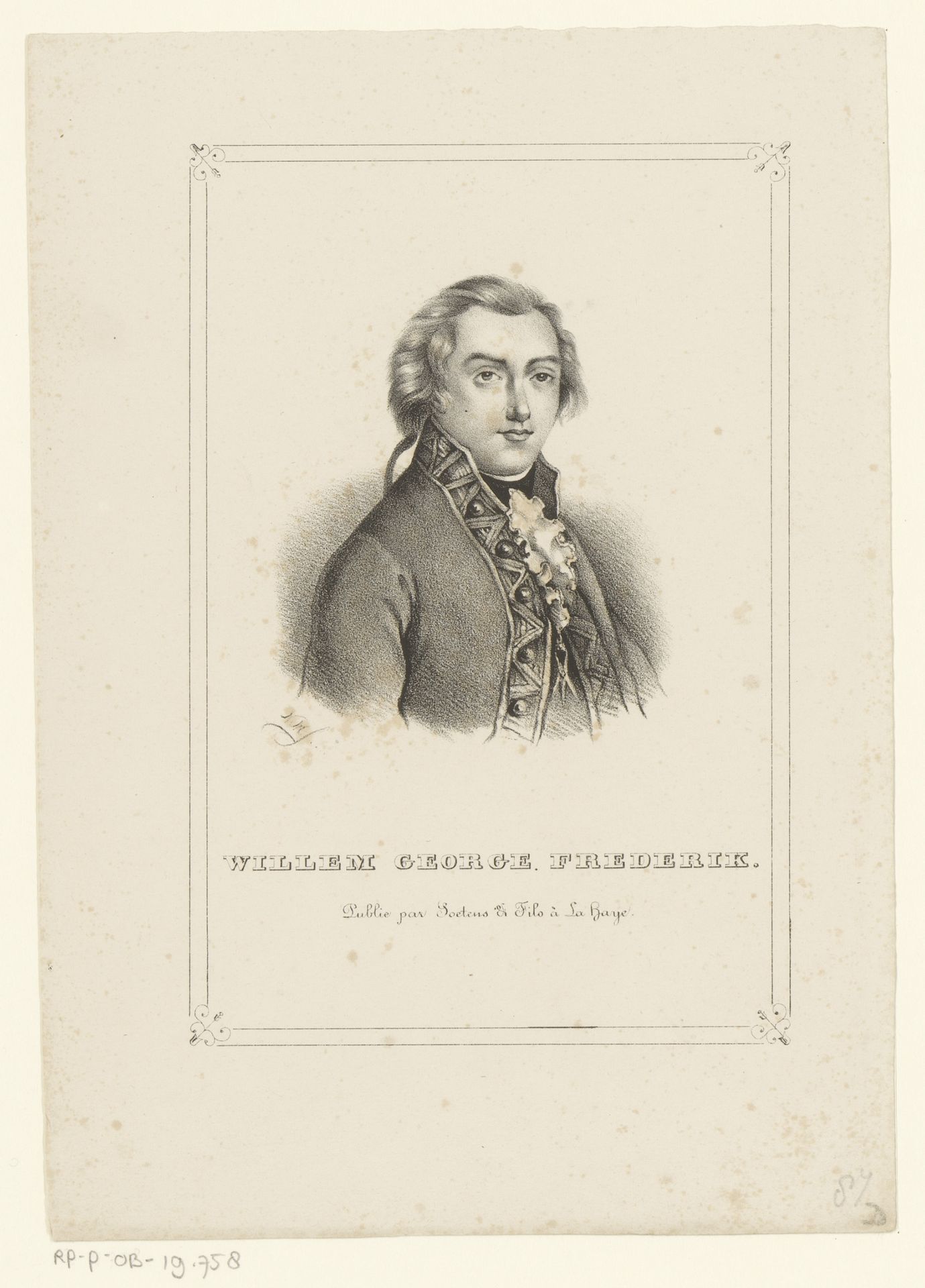 Portret van Willem George Frederik van Oranje-Nassau by N.M. Schild