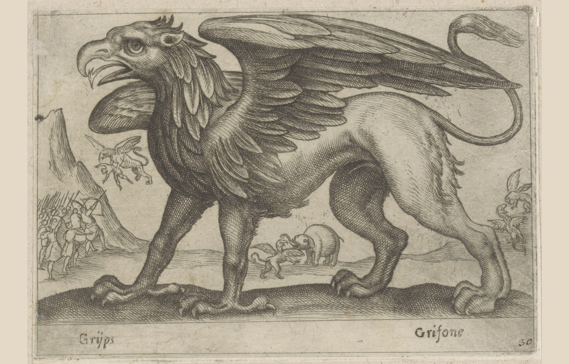 Griffioen by Antonio Tempesta