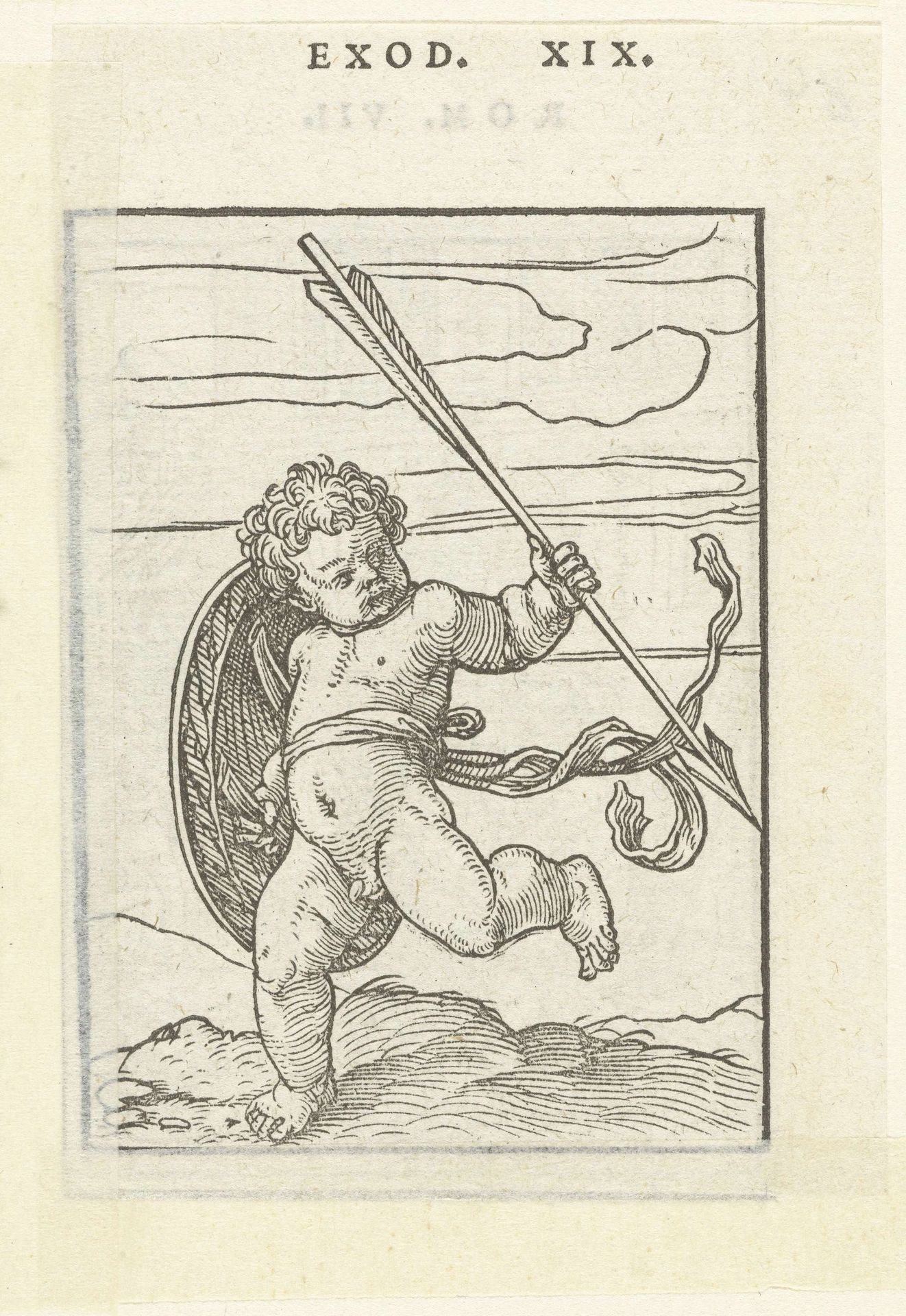 Kind met pijl en schild by Hans (II) Holbein